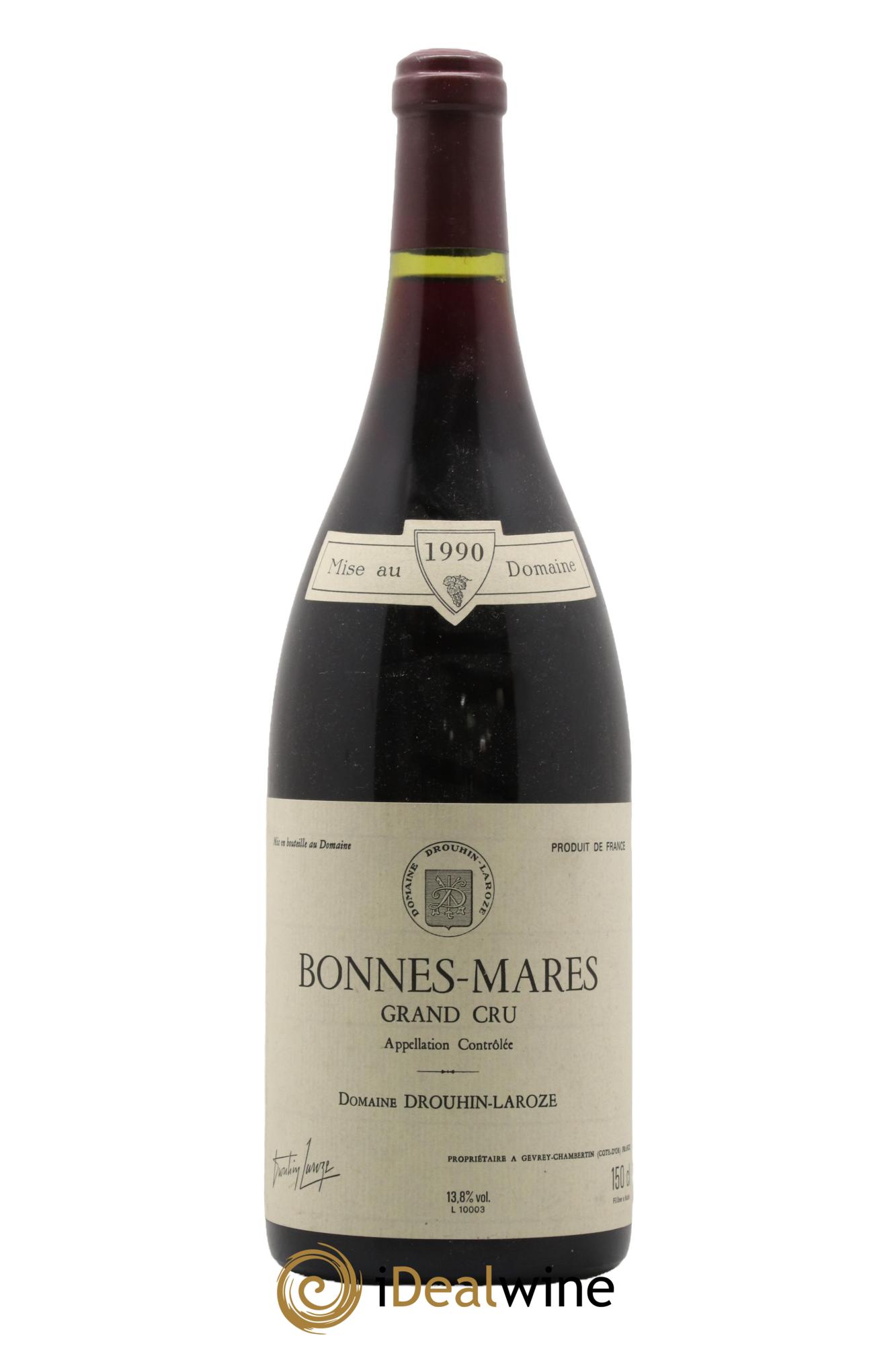 Bonnes-Mares Grand Cru Domaine Drouhin-Laroze 1990 - Lot de 1 magnum - 0