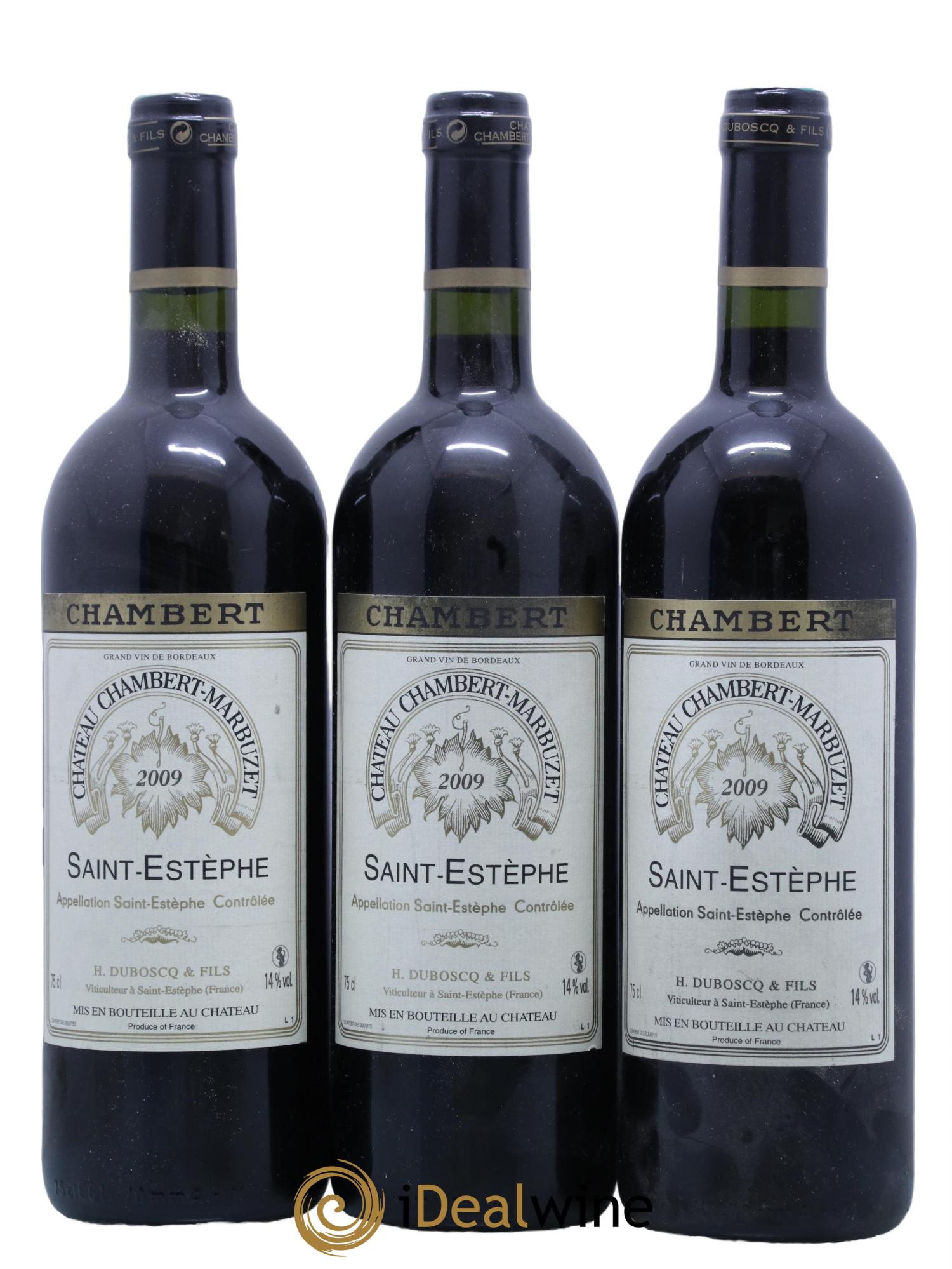 Château Chambert-Marbuzet Cru Bourgeois 2009 - Lot de 3 bouteilles - 0
