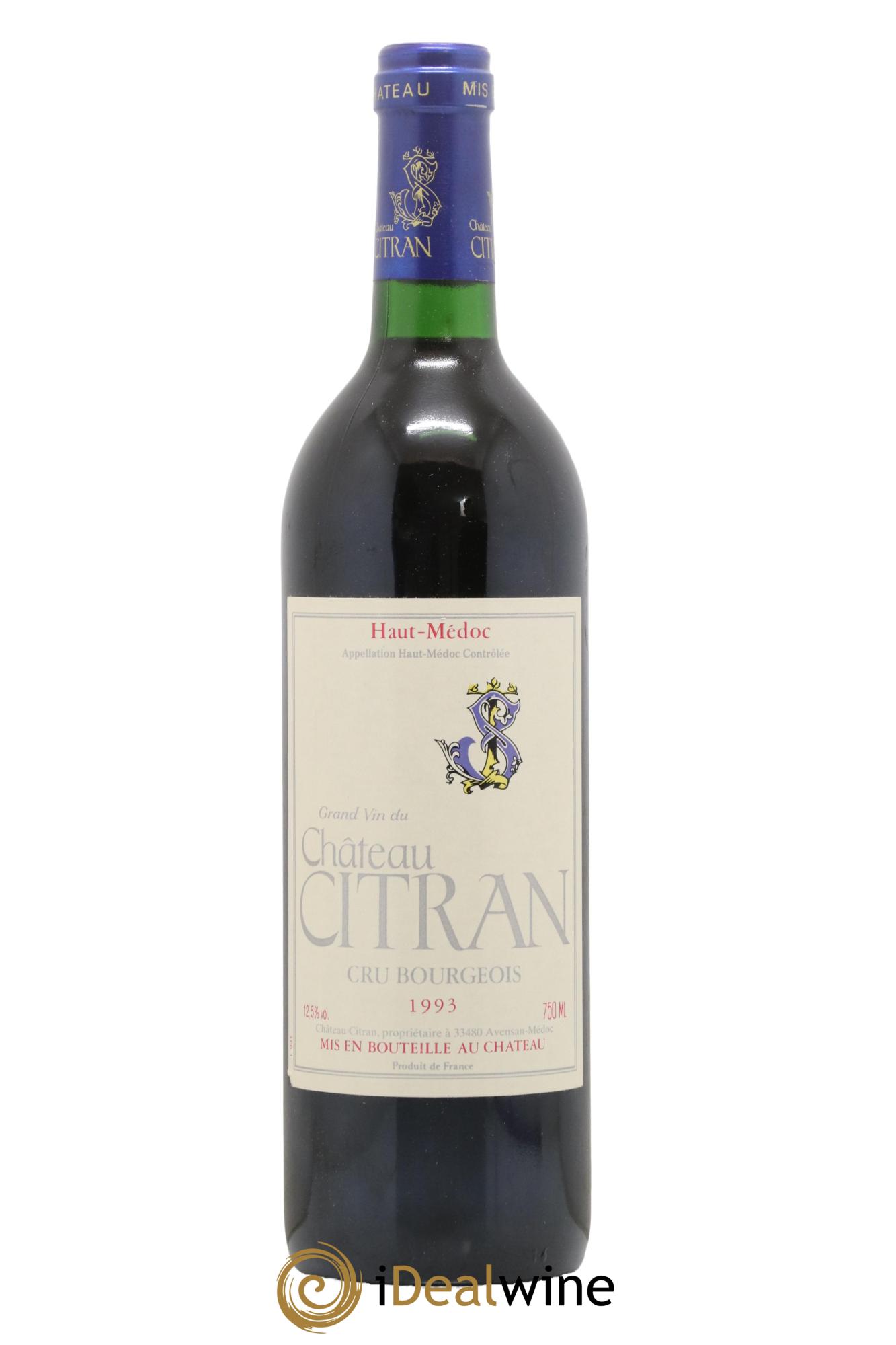 Château Citran Cru Bourgeois 1993 - Lot de 1 bouteille - 0
