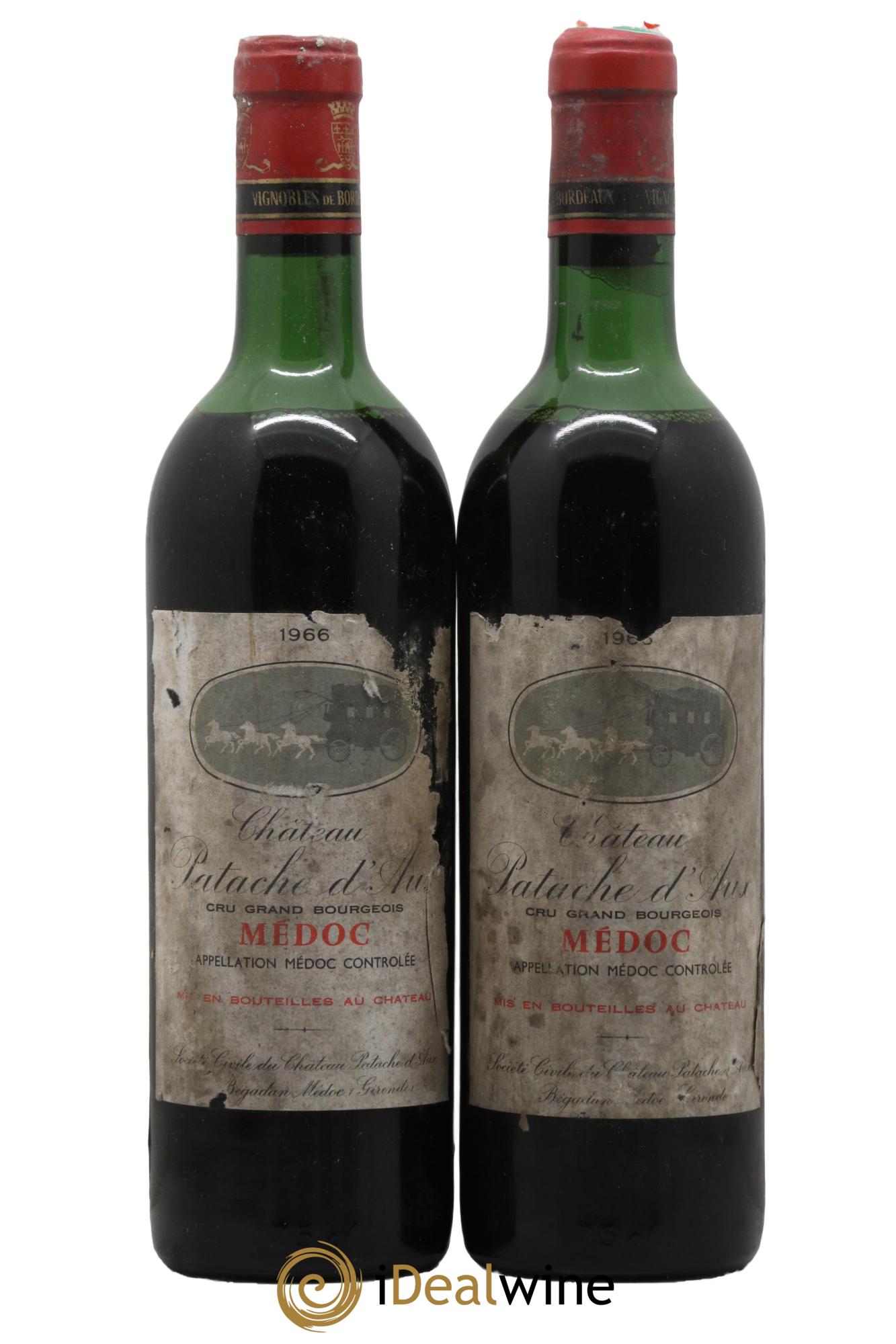Château Patache d'Aux Cru Bourgeois  1966 - Posten von 2 Flaschen - 0