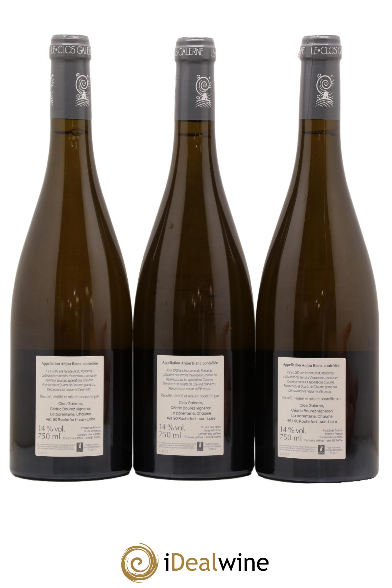 Anjou Ronceray Clos Galeme 2022 - Lot de 3 bouteilles - 1