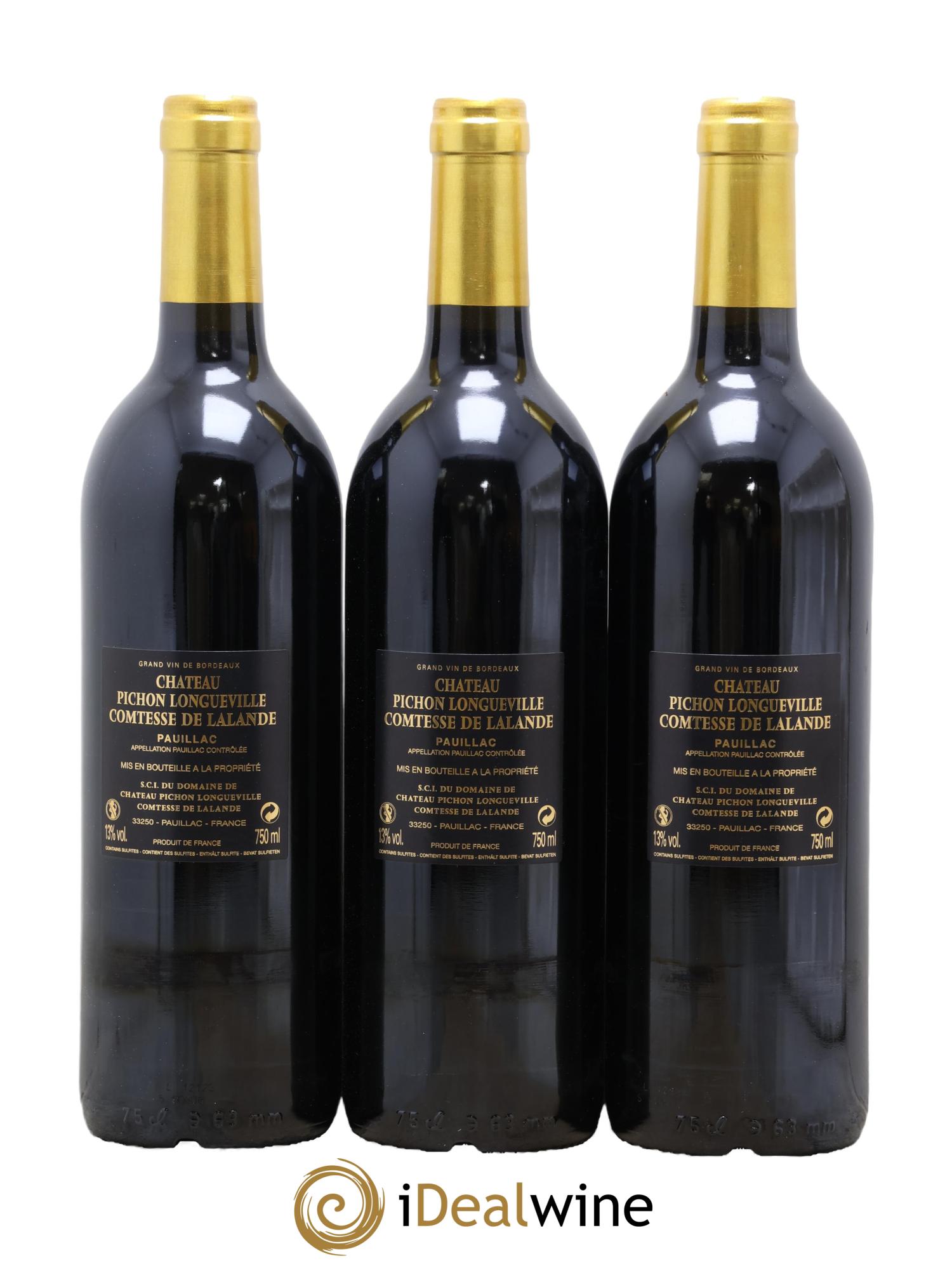 Château Pichon Longueville Comtesse de Lalande 2ème Grand Cru Classé 2012 - Posten von 6 Flaschen - 4