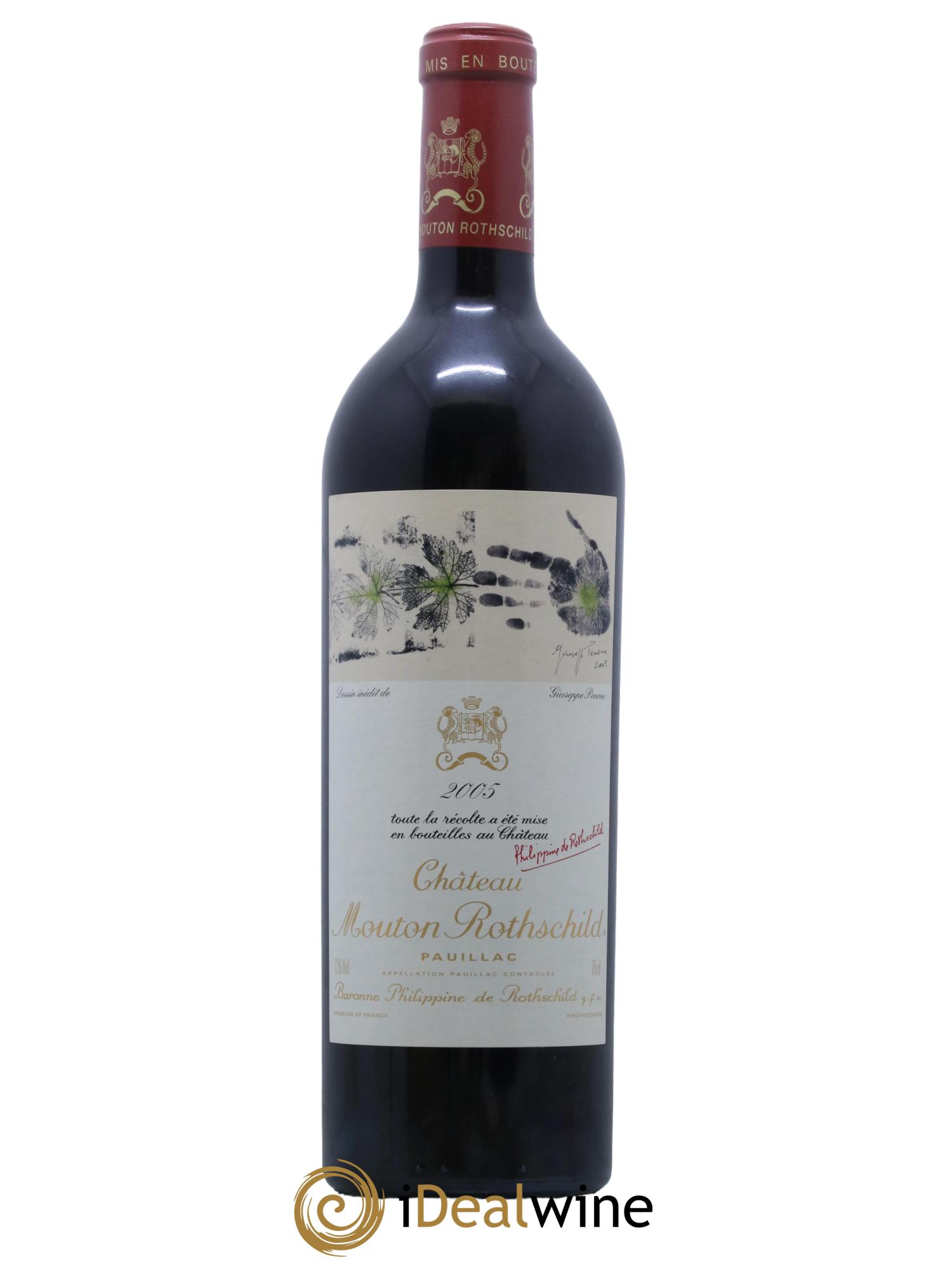 Château Mouton Rothschild 1er Grand Cru Classé  2005 - Lot de 1 bouteille - 1