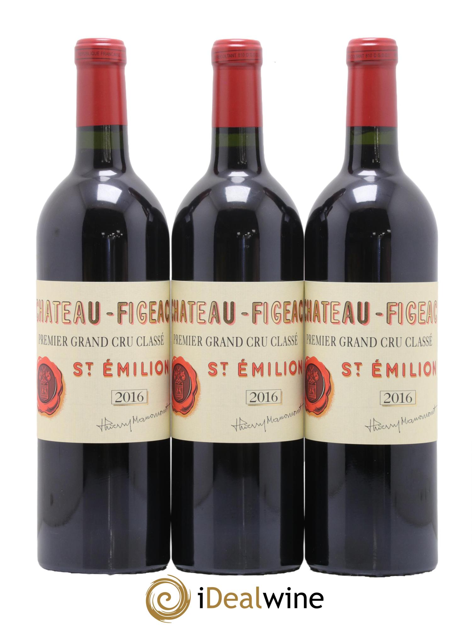 Château Figeac 1er Grand Cru Classé A 2016 - Lot de 6 bouteilles - 1