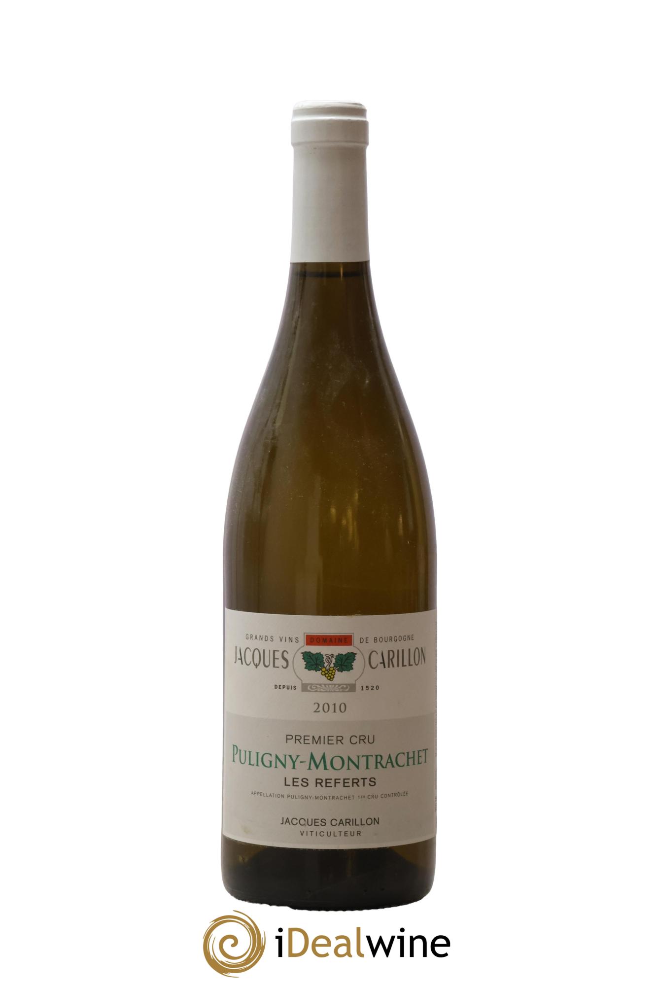 Puligny-Montrachet 1er Cru Les Referts Jacques Carillon (Domaine) 2010 - Lotto di 1 bottiglia - 0