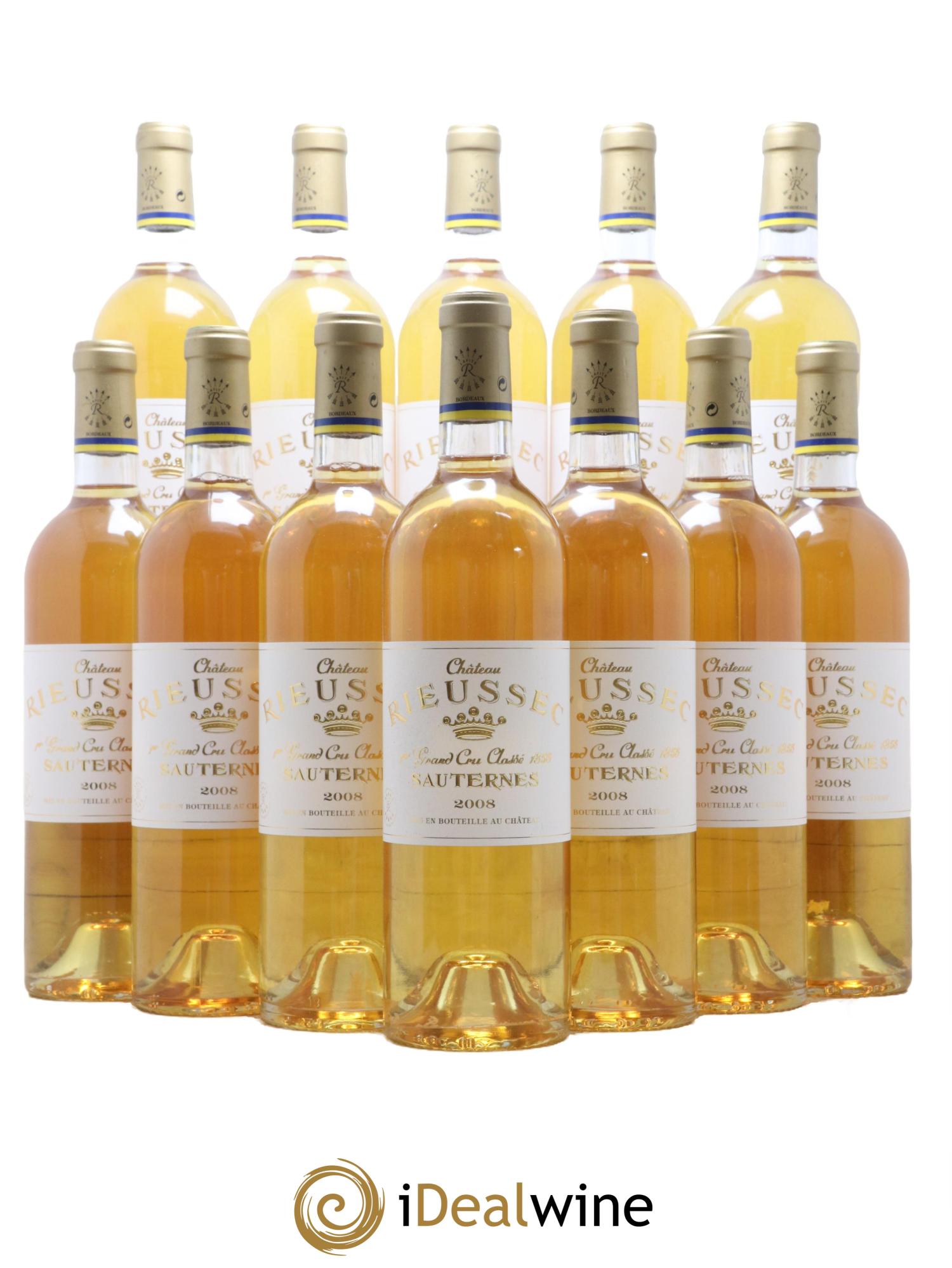 Château Rieussec 1er Grand Cru Classé 2008 - Lotto di 12 bottiglie - 0