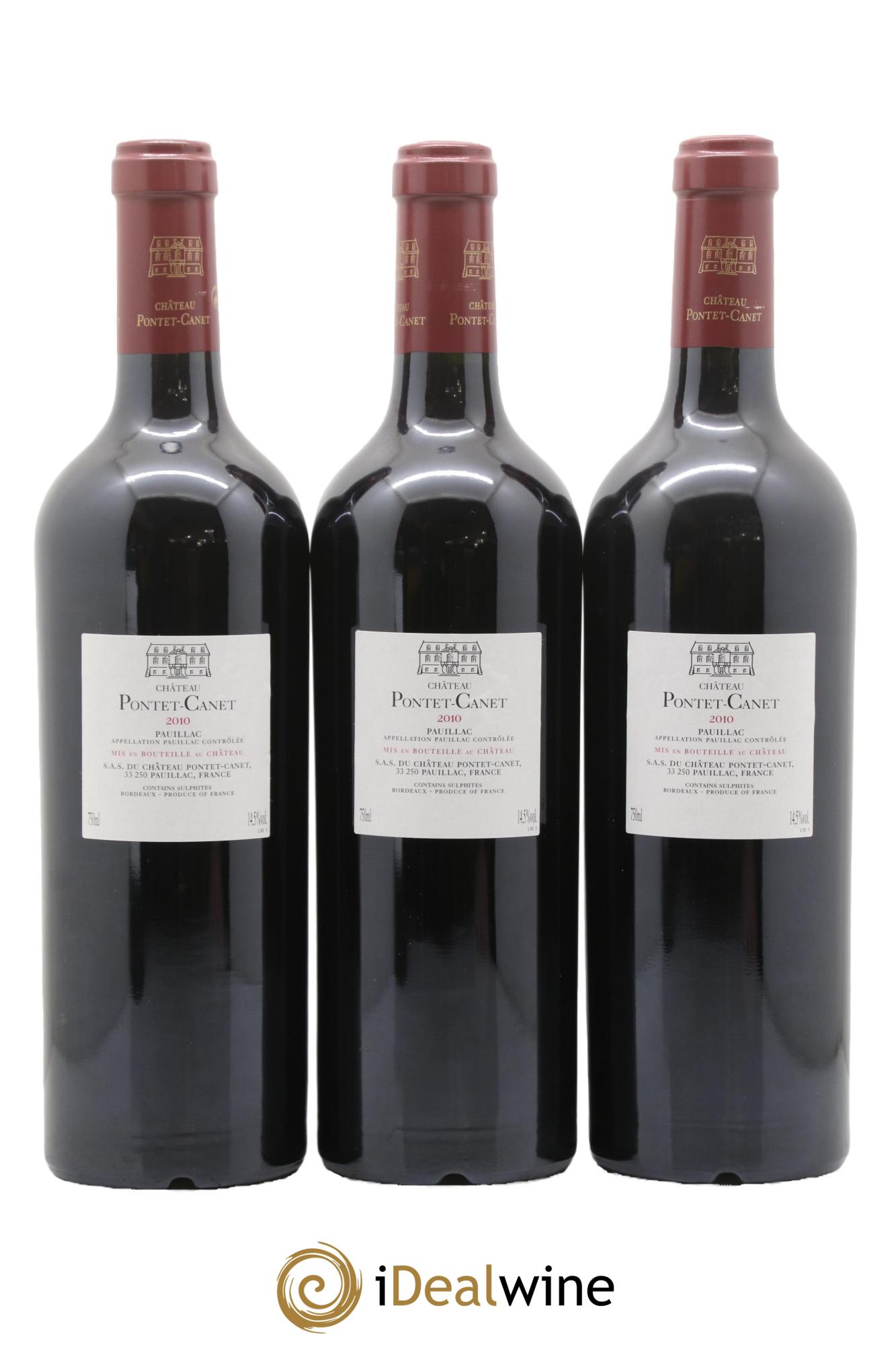 Château Pontet Canet 5ème Grand Cru Classé 2010 - Posten von 12 Flaschen - 8