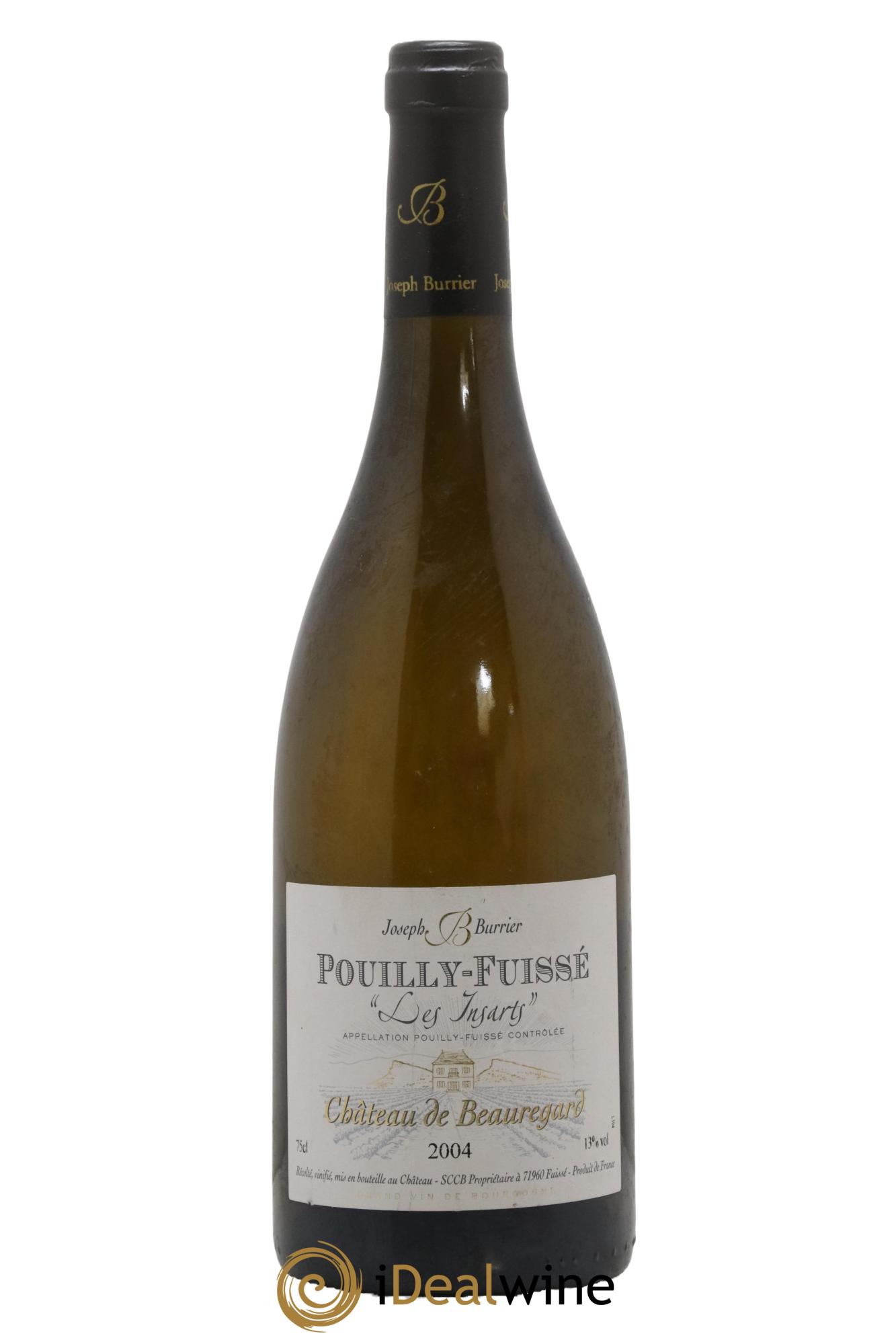 Pouilly-Fuissé Les Insarts Chateau de Beauregard 2004 - Lot de 1 bouteille - 0