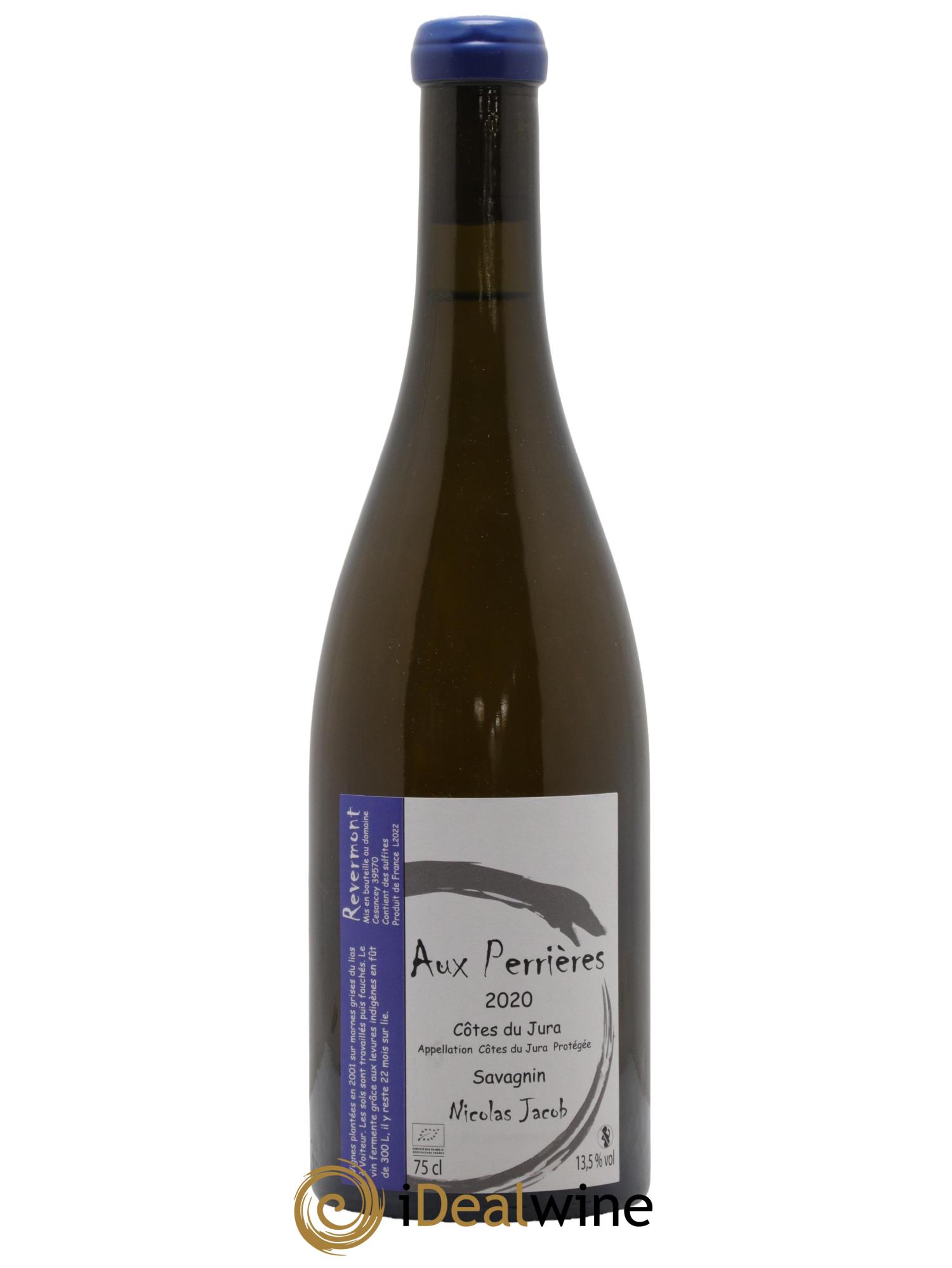 Côtes du Jura Savagnin Aux Perrières Nicolas Jacob 2020 - Lot de 1 bouteille - 0