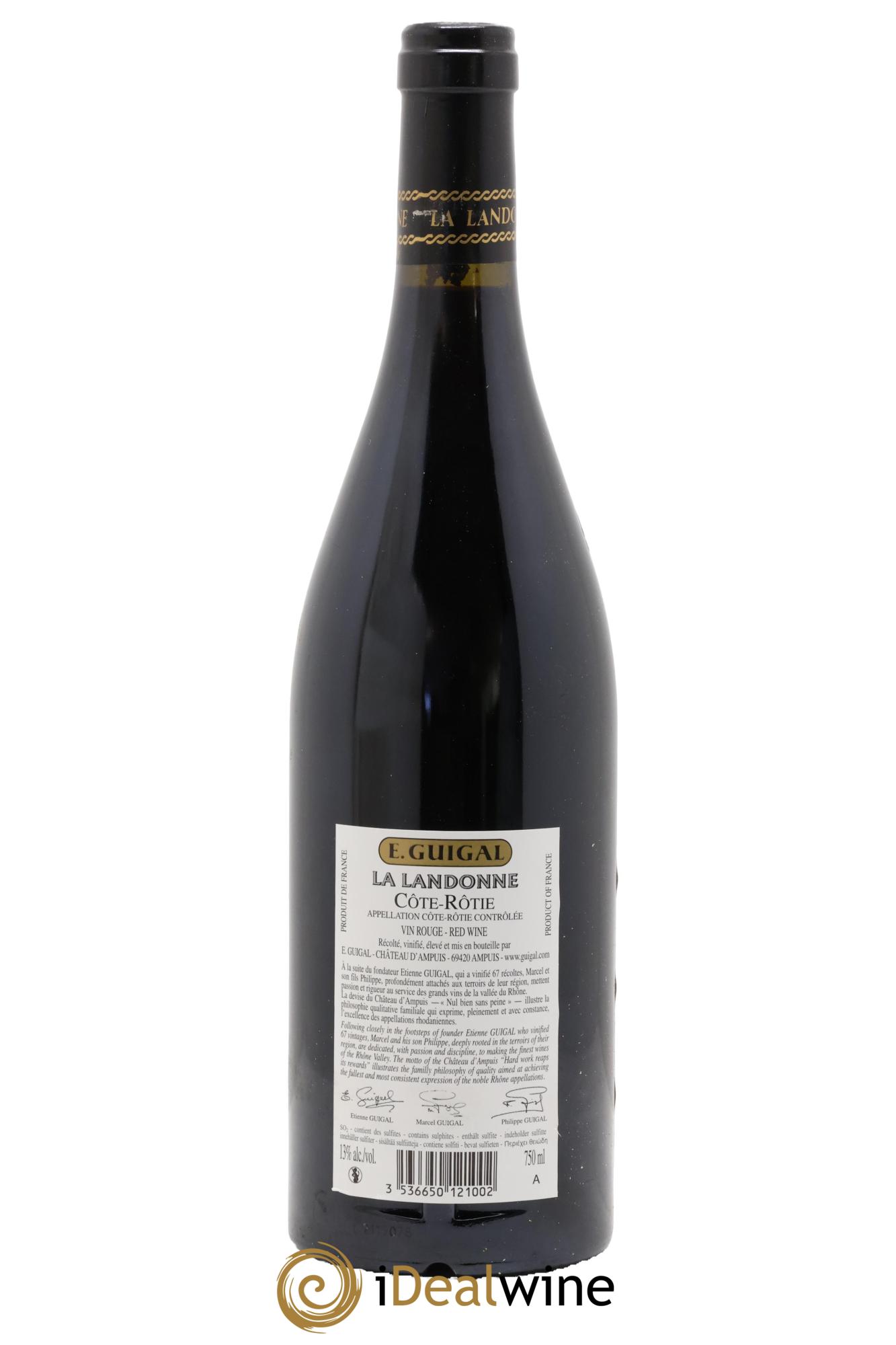 Côte-Rôtie La Landonne Guigal 2011 - Lot of 1 bottle - 1