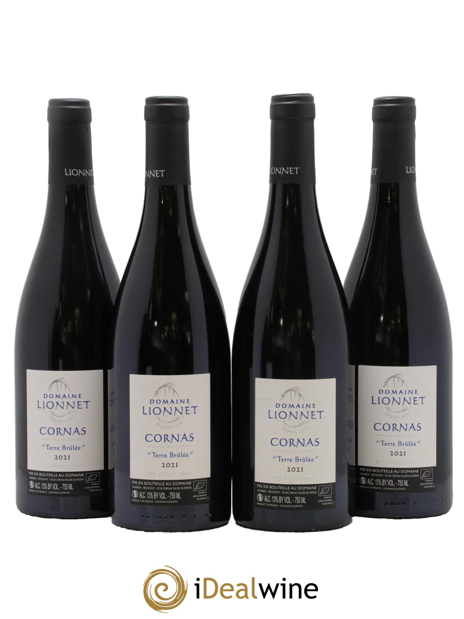Cornas Terre Brulée Pierre Lionnet 2021 - Lot de 4 bouteilles - 0