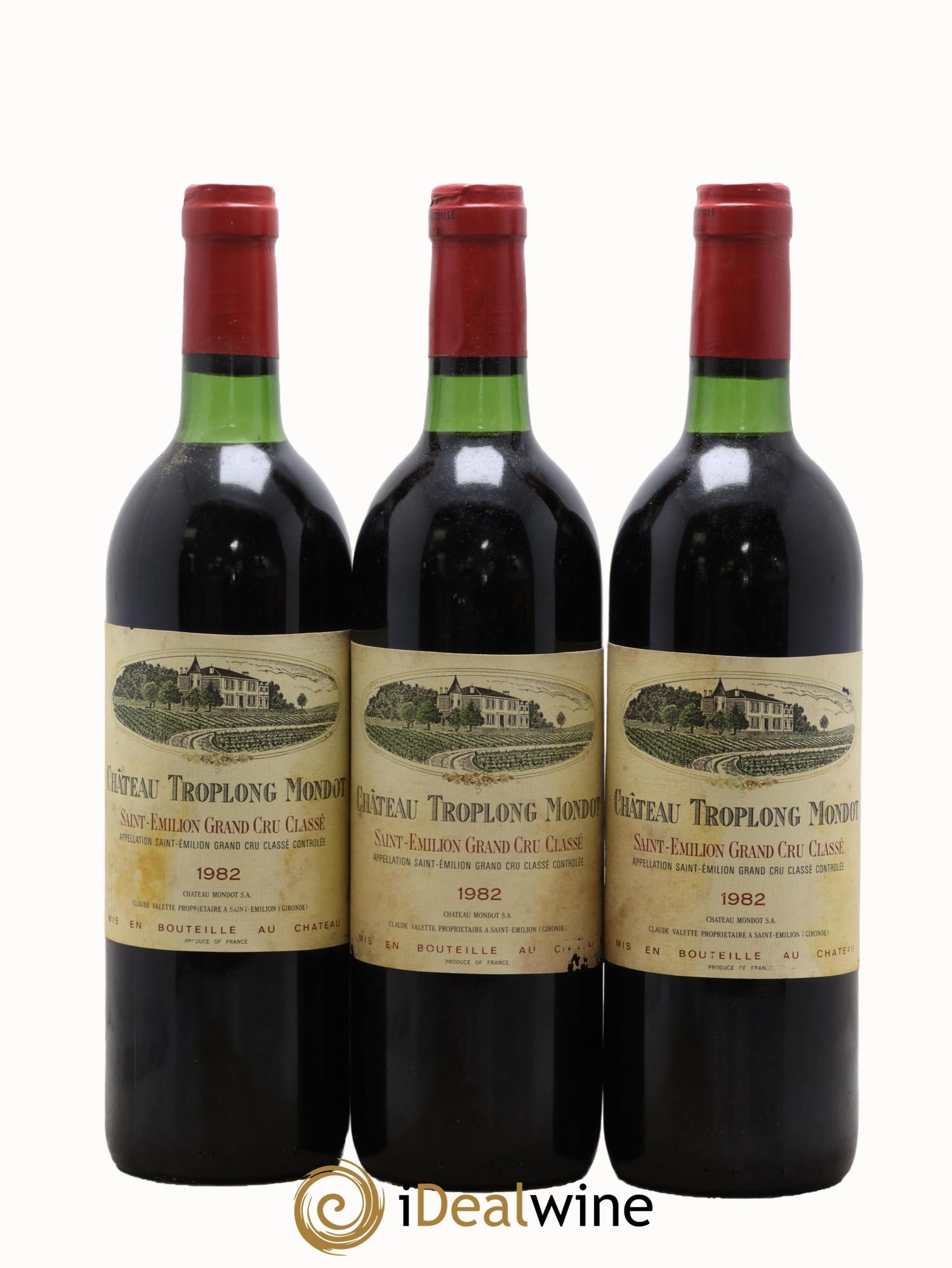 Château Troplong Mondot 1er Grand Cru Classé B 1982 - Lot of 12 bottles - 1