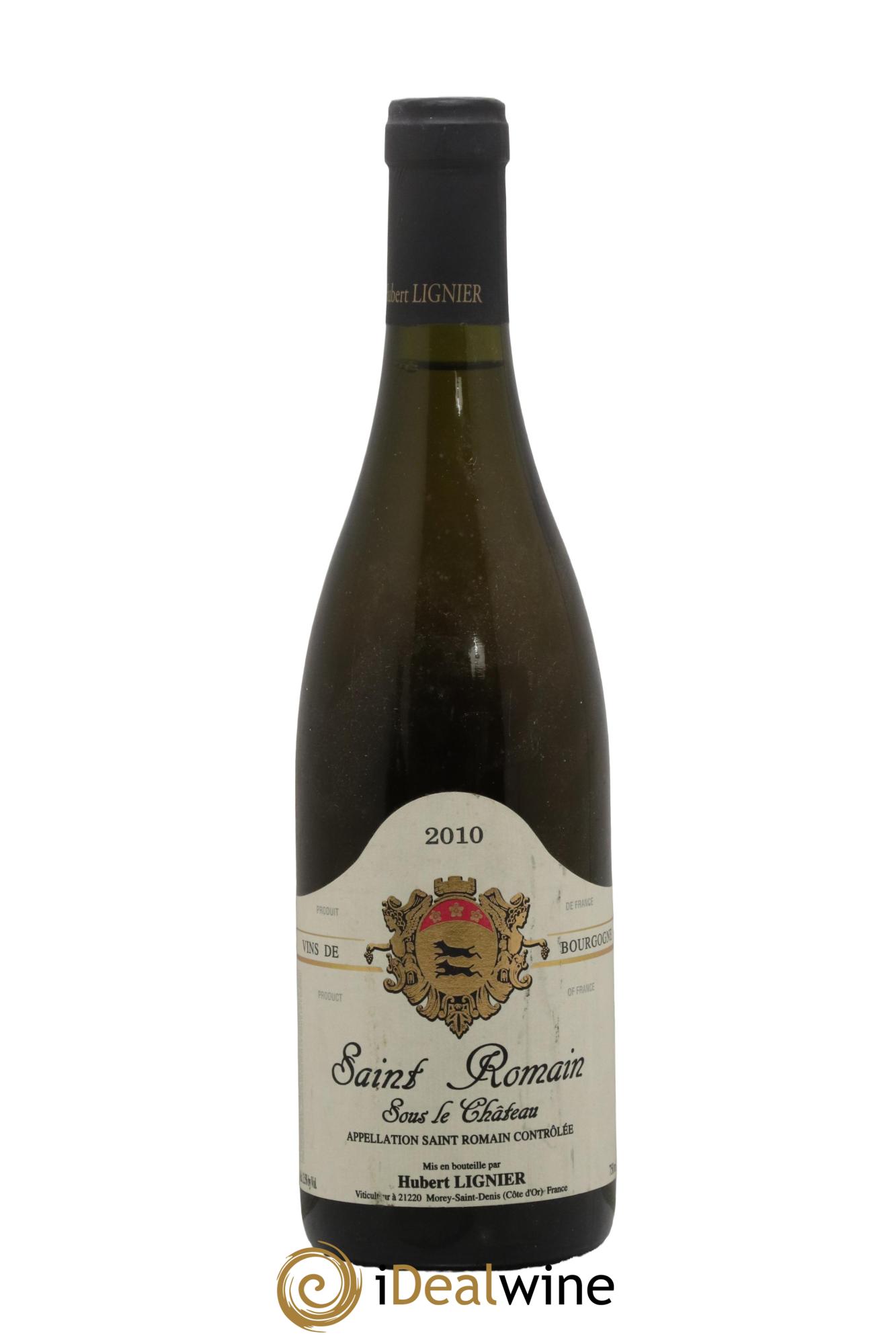 Saint-Romain Sous Le Château Hubert Lignier 2010 - Lot de 1 bouteille - 0