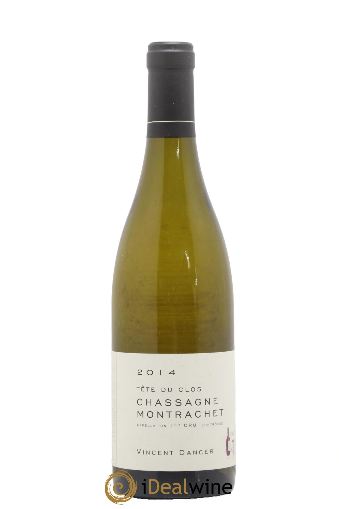 Chassagne-Montrachet 1er Cru (Morgeot) Tête du Clos Vincent Dancer 2014 - Lot de 1 bouteille - 0