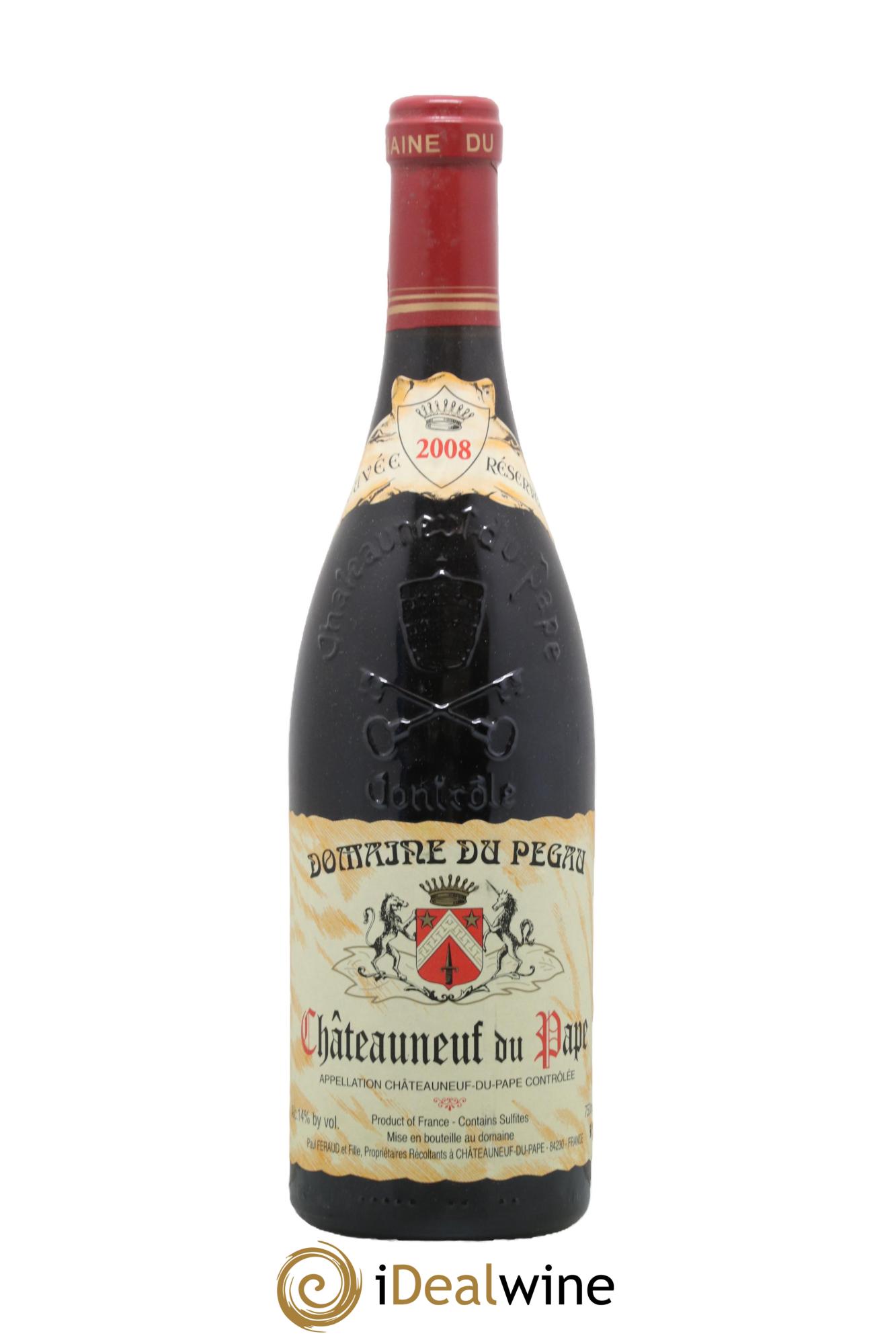 Châteauneuf-du-Pape Domaine du Pégau Cuvée Réservée Paul et Laurence Féraud 2008 - Lot de 1 bouteille - 0