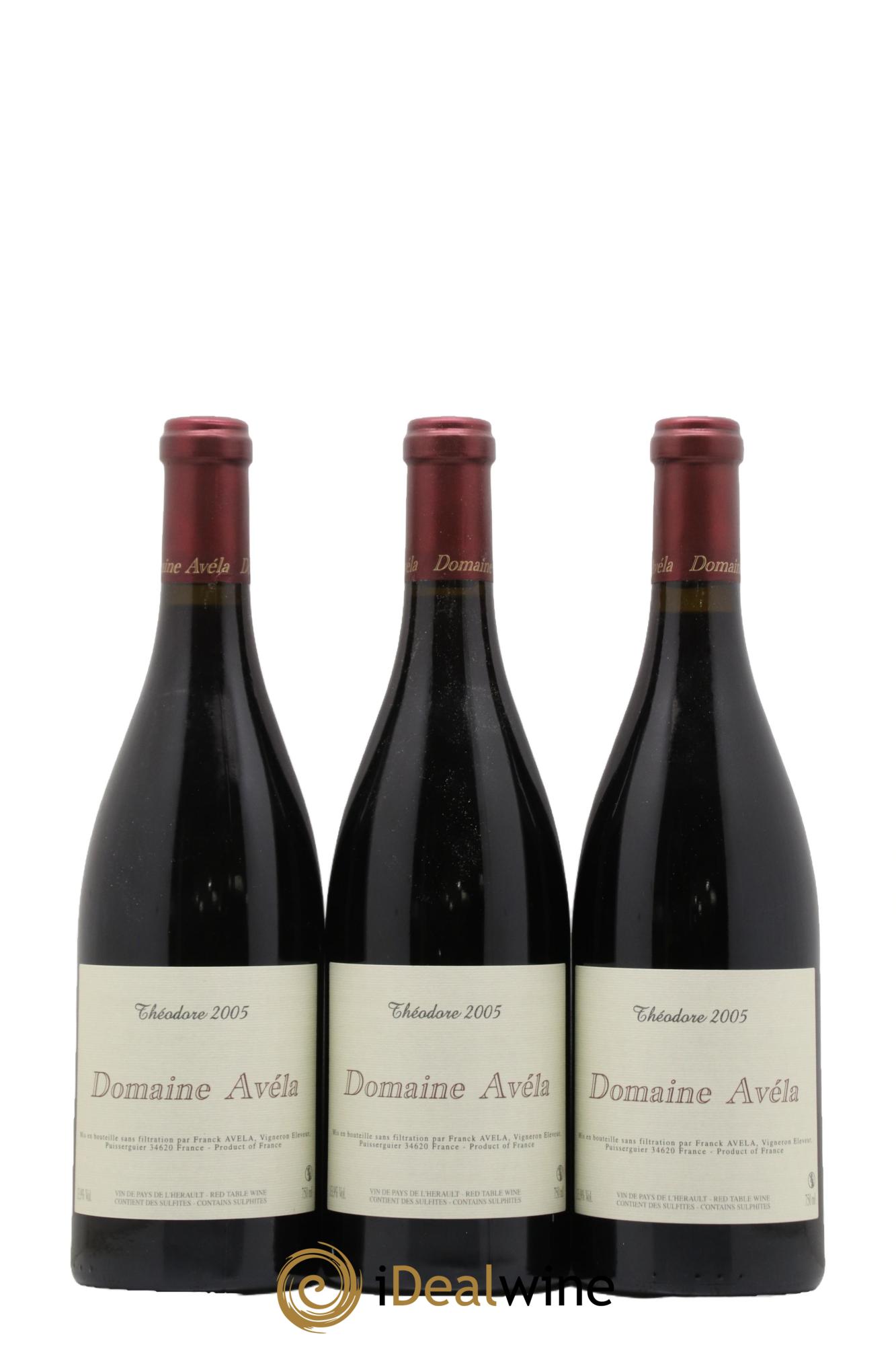 Vin de France Théodore Avéla 2005 - Lot de 6 bouteilles - 1