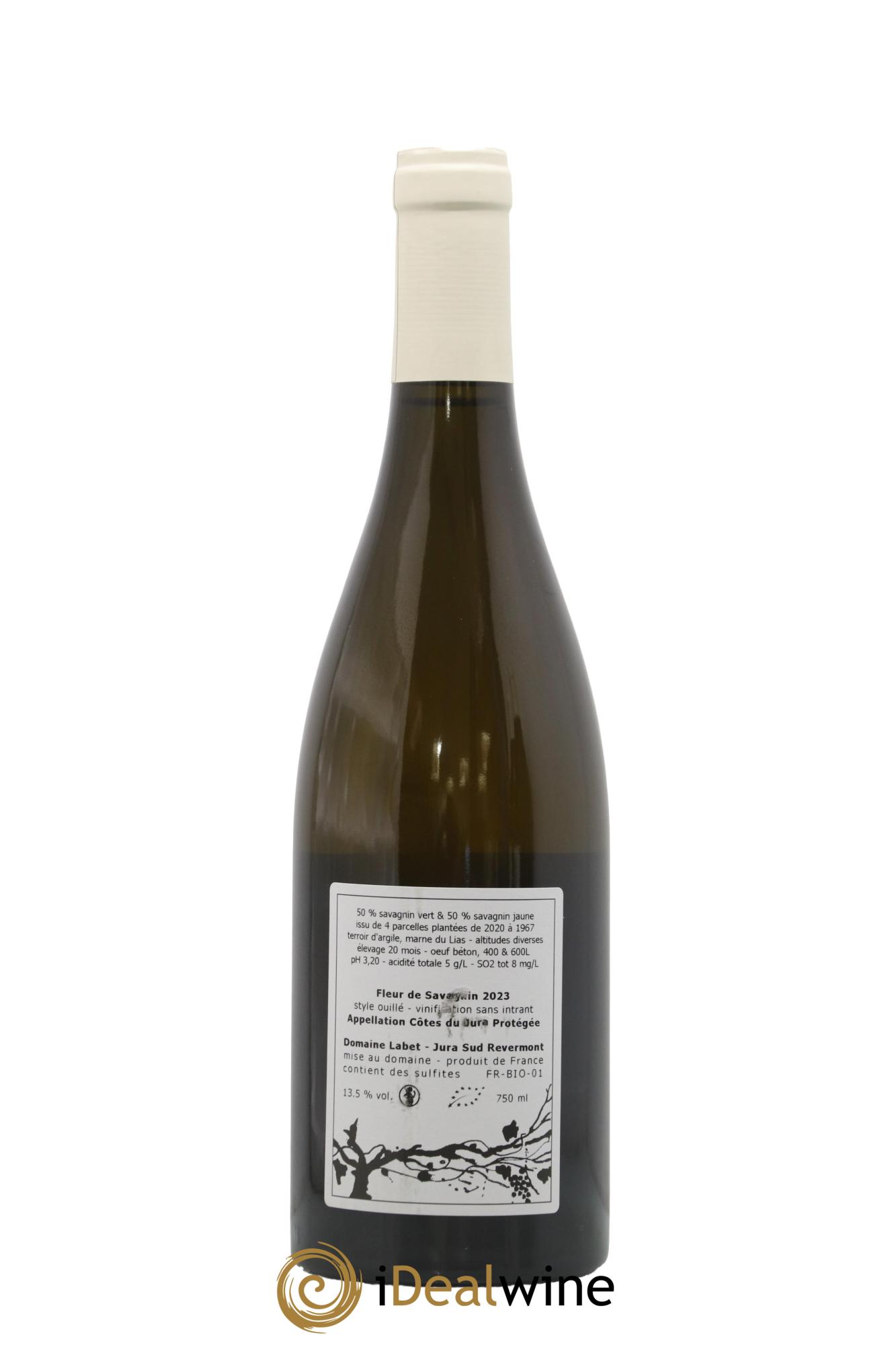 Côtes du Jura Fleur de Savagnin Romain - Julien - Charline Labet 2023 - Posten von 1 Flasche - 1