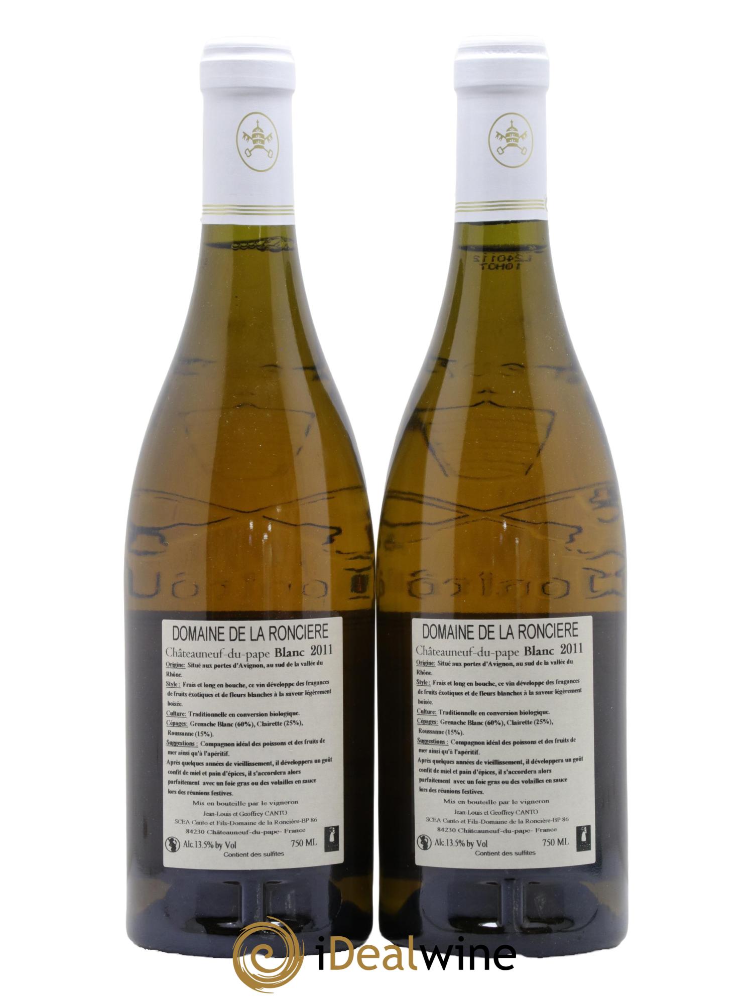 Châteauneuf-du-Pape Domaine de la Roncière 2011 - Posten von 2 Flaschen - 1