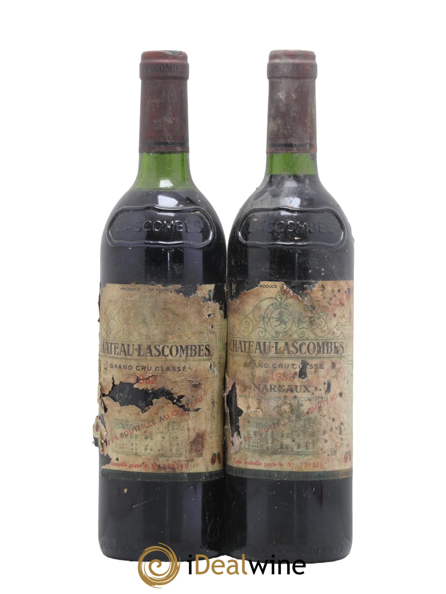 Château Lascombes 2ème Grand Cru Classé 1982 - Lot of 2 bottles - 0