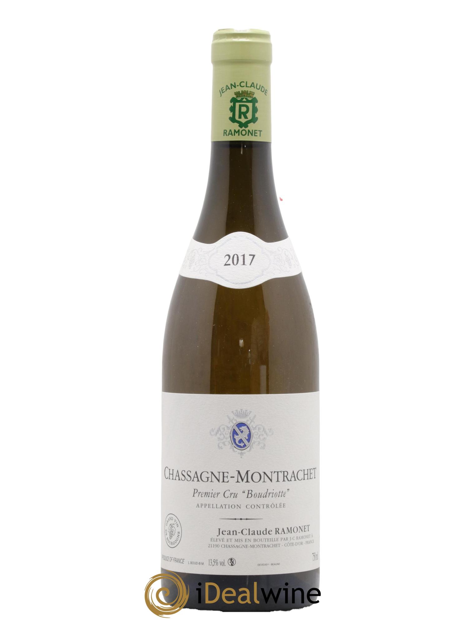 Chassagne-Montrachet 1er Cru Boudriotte Ramonet (Domaine) 2017 - Lot de 1 bouteille - 0
