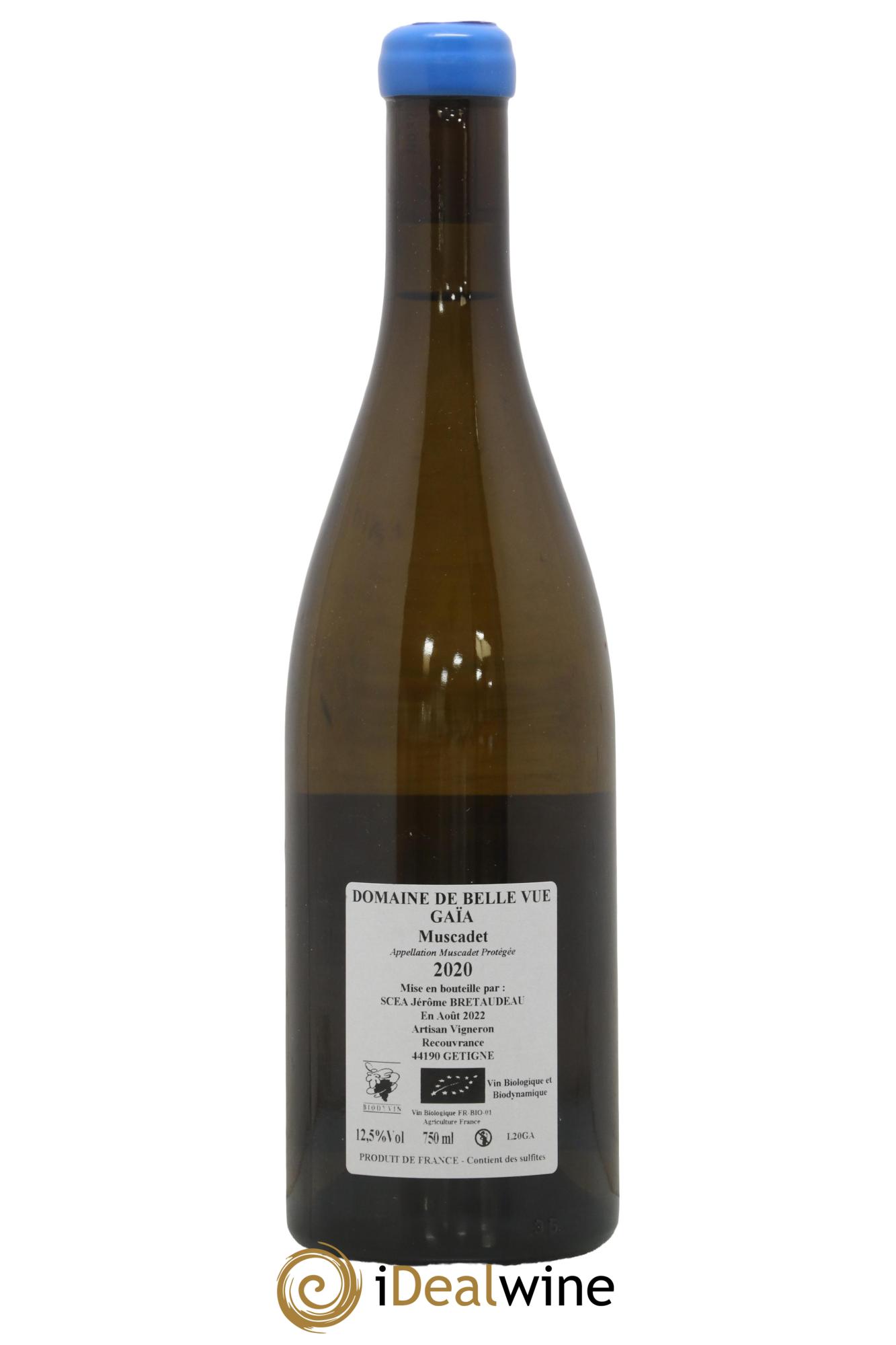 Muscadet-Sèvre-et-Maine Gaia Jérôme Bretaudeau - Domaine de Bellevue 2020 - Lot de 1 bouteille - 1