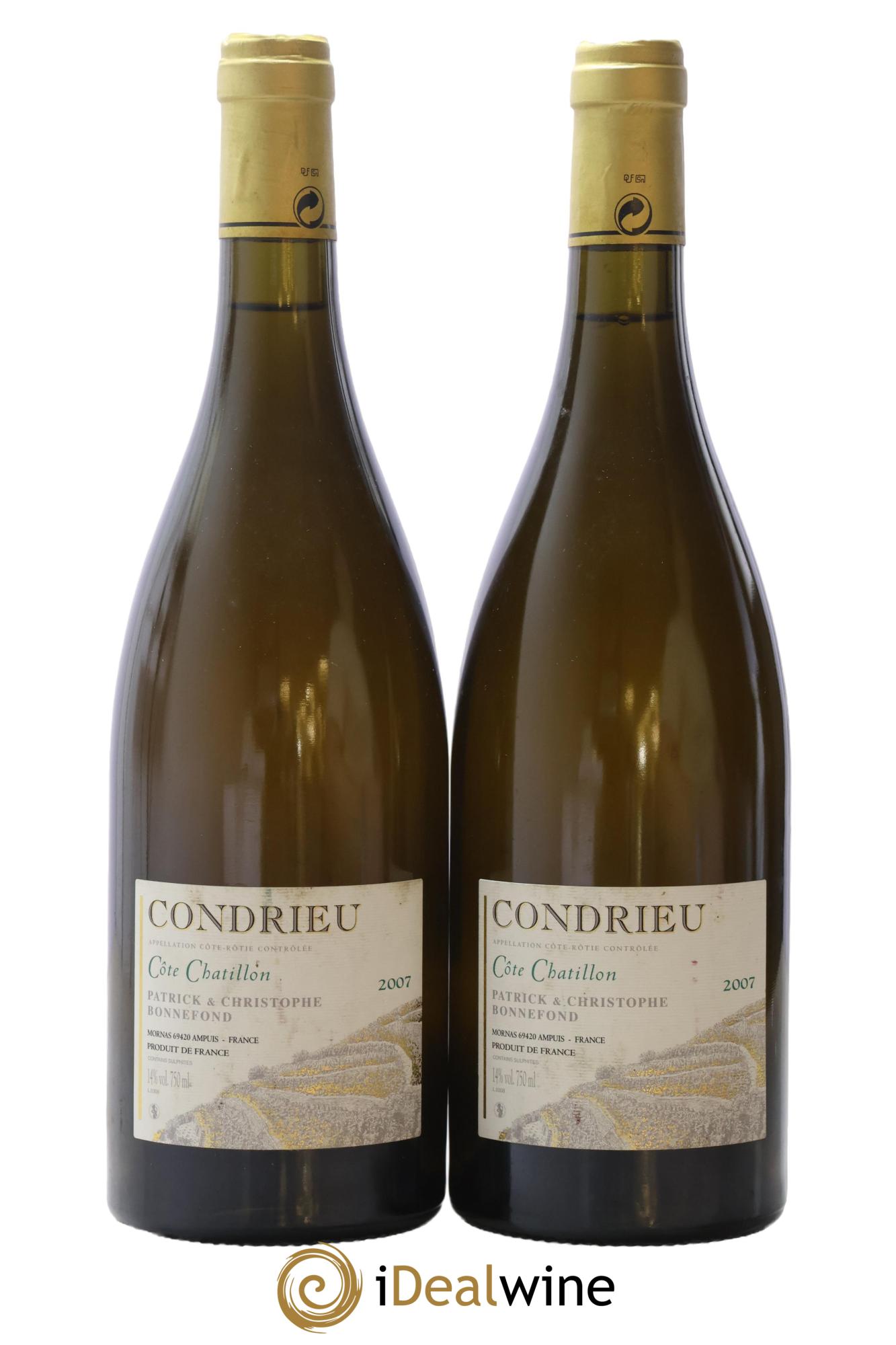 Condrieu Domaine Bonnefond 2007 - Lot of 2 bottles - 0