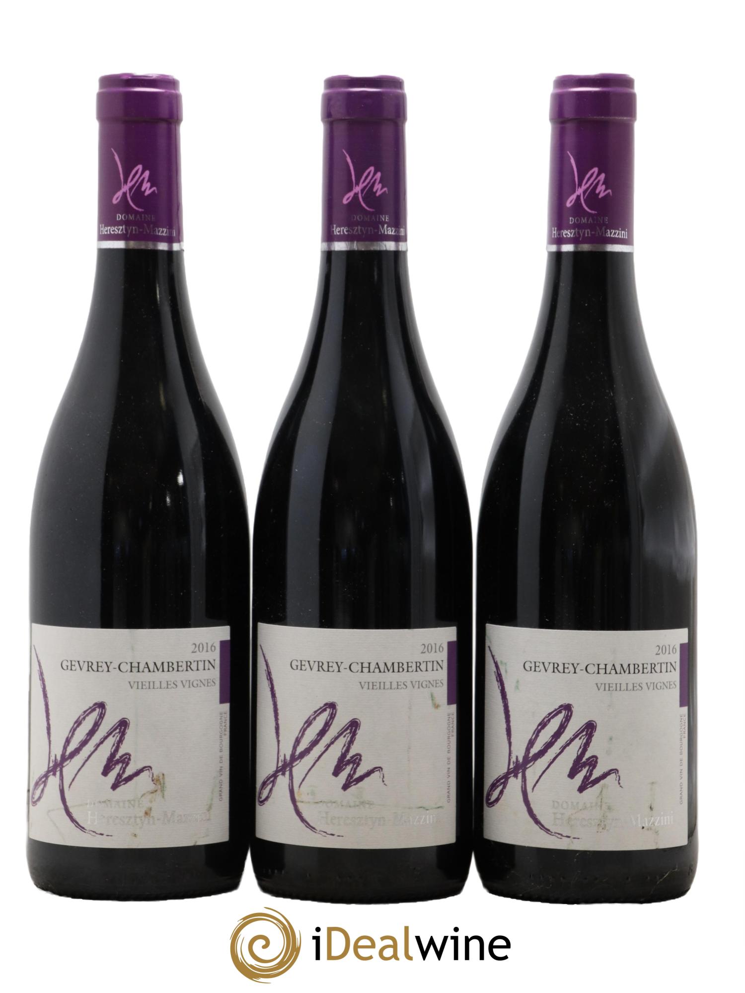 Gevrey-Chambertin Vieilles Vignes Domaine Heresztyn-Mazzini 2016 - Lot de 3 bouteilles - 0