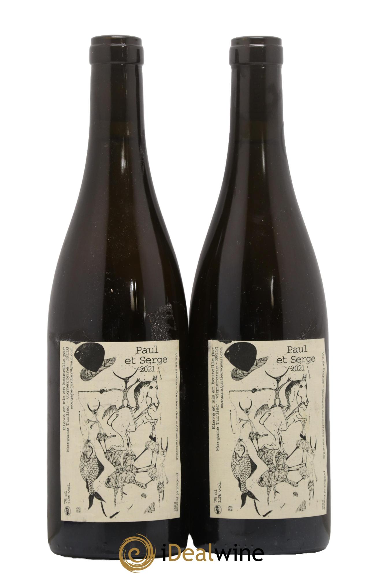 Vin de France Paul et Serge Morgane Turlier 2021 - Lot de 2 bouteilles - 0