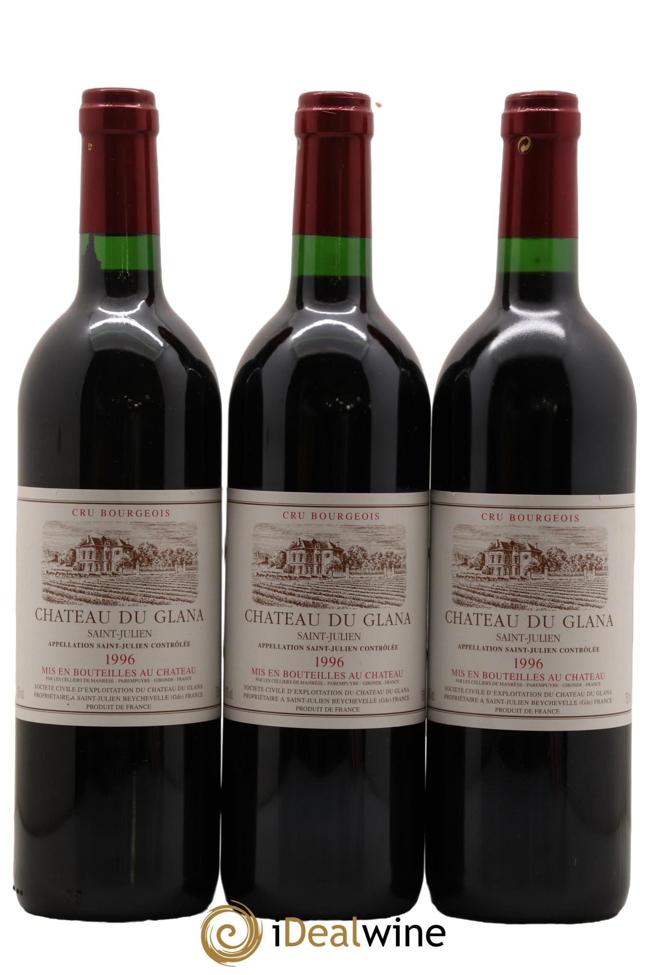 Château du Glana 1996 - Lot de 3 bouteilles - 0
