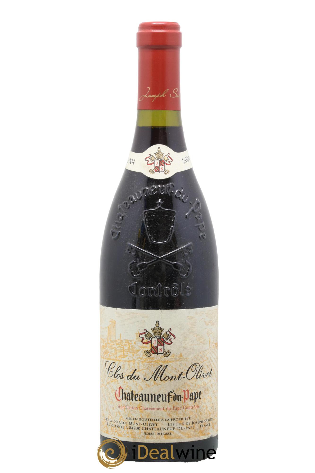 Châteauneuf-du-Pape Clos du Mont-Olivet Famille Sabon 2004 - Lot de 1 bouteille - 0
