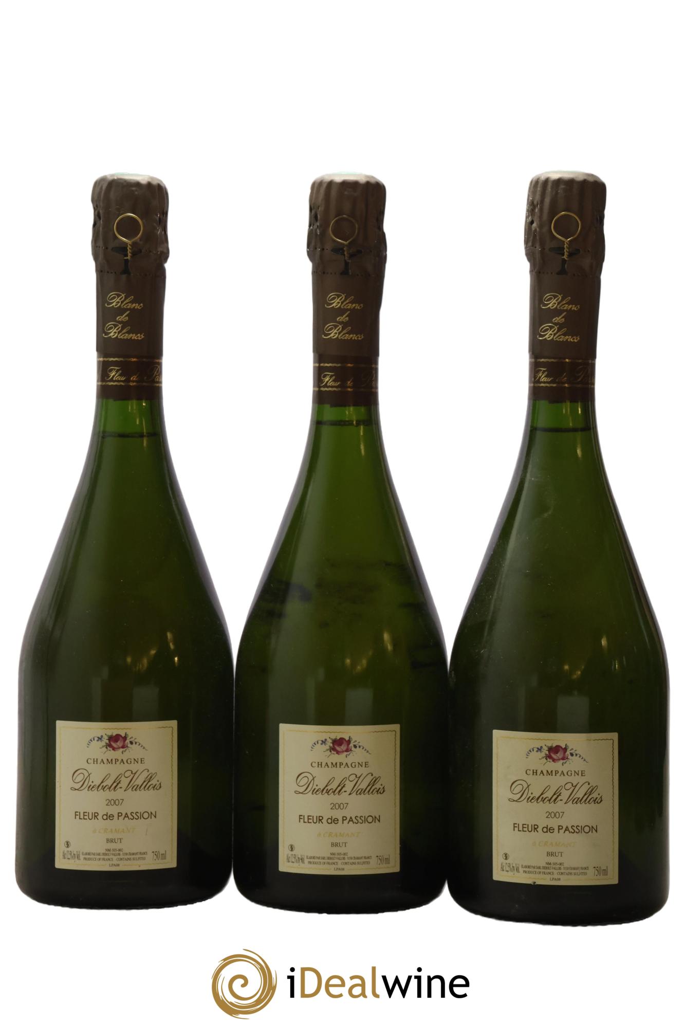 Fleur de Passion Brut Diebolt-Vallois 2007 - Lot de 3 bouteilles - 0