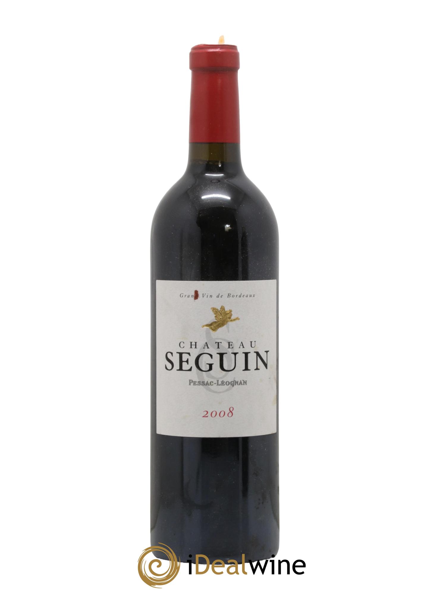 Pessac-Léognan Château Seguin 2008 - Lot de 1 bouteille - 0