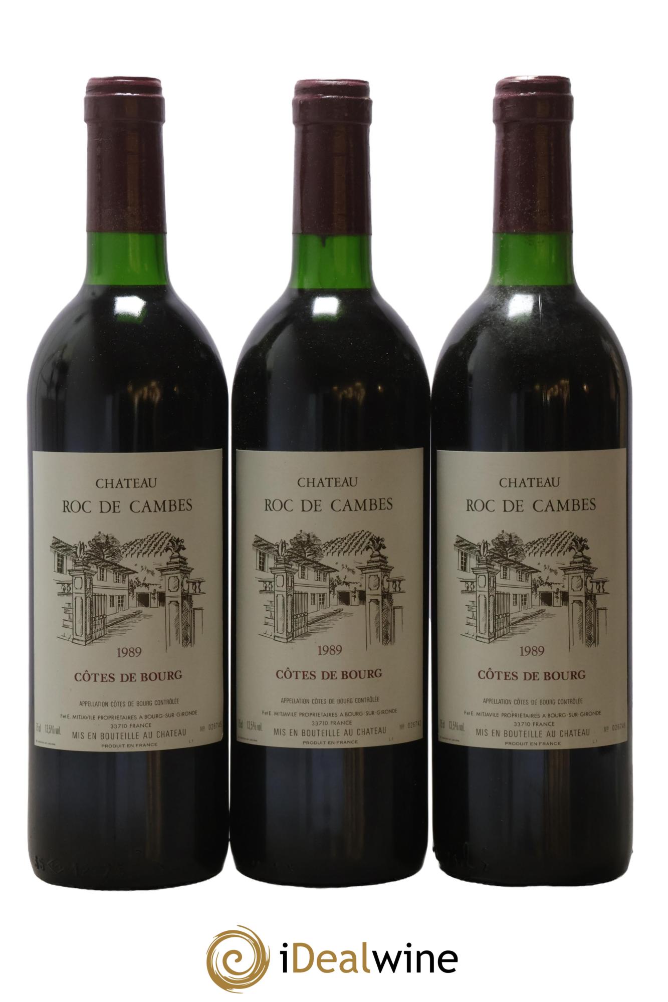 Roc de Cambes 1989 - Lot de 3 bouteilles - 0
