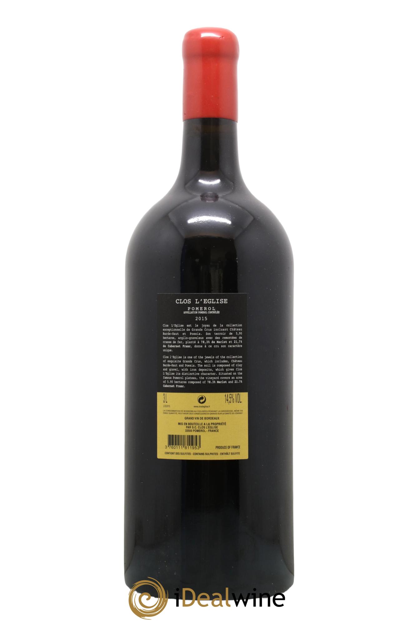Clos l'Eglise 2015 - Lot de 1 double magnum - 1