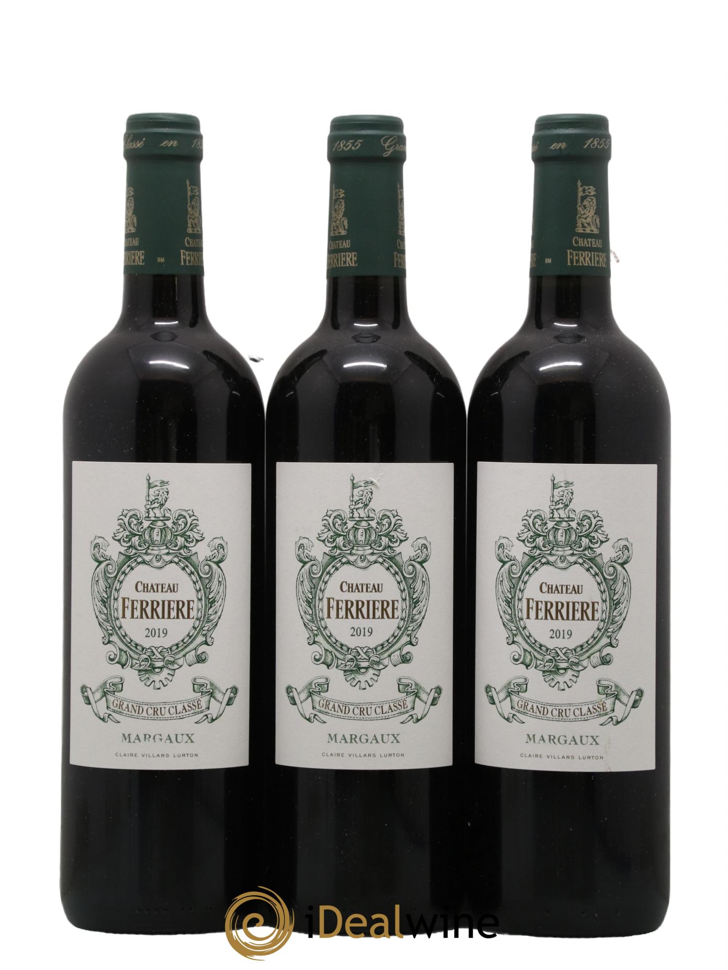 Château Ferrière 3ème Grand Cru Classé 2019 - Lot de 3 bouteilles - 0