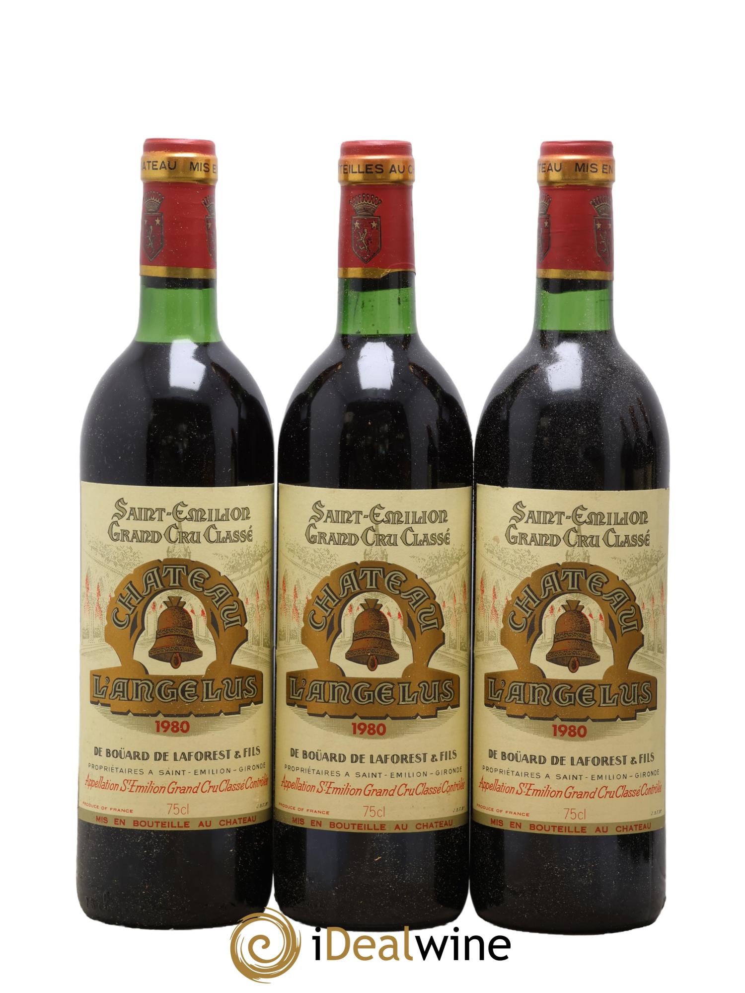 Château Angélus 1er Grand Cru Classé A 1980 - Lot de 12 bouteilles - 3