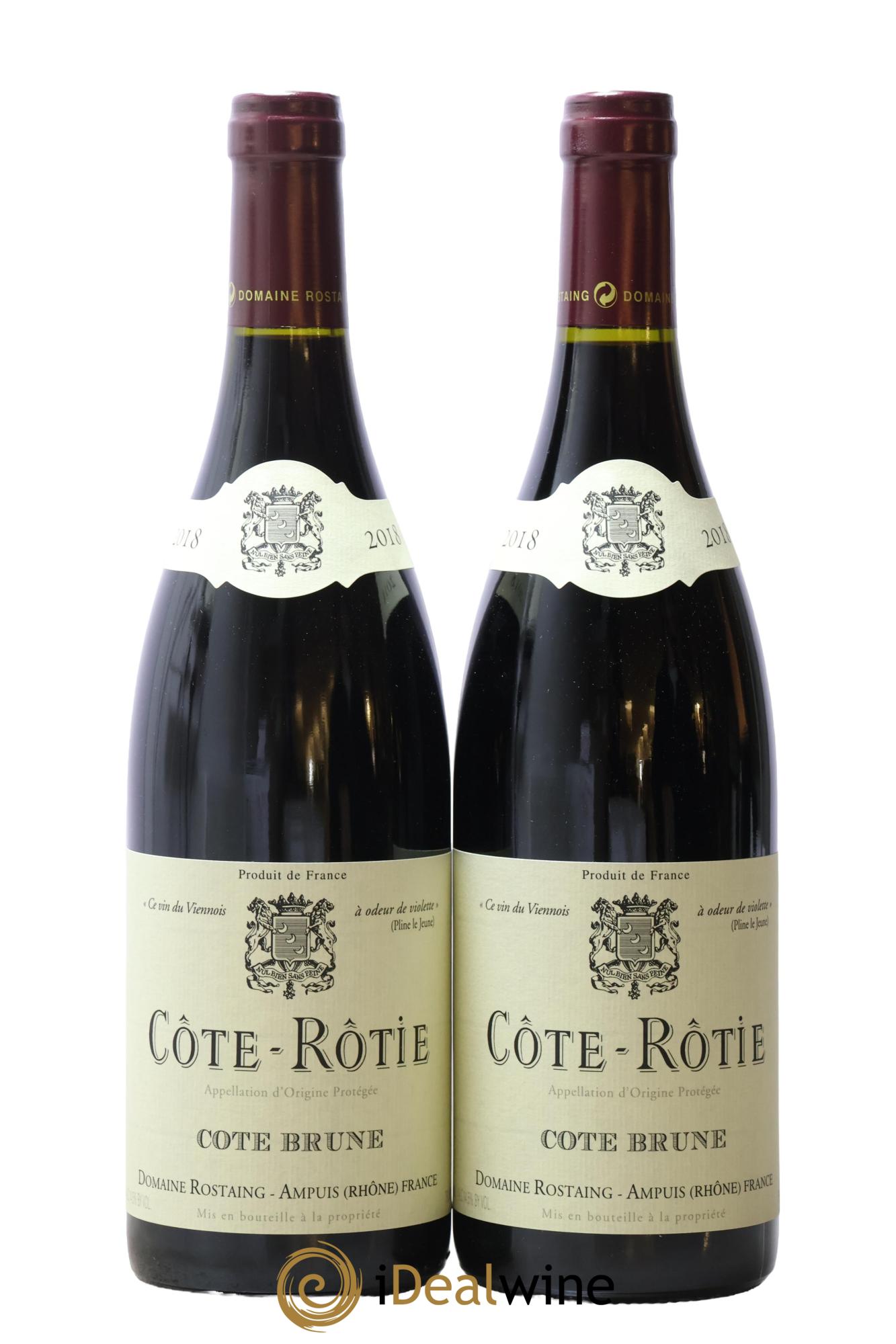 Côte-Rôtie Côte Brune René Rostaing 2018 - Lot de 2 bouteilles - 0