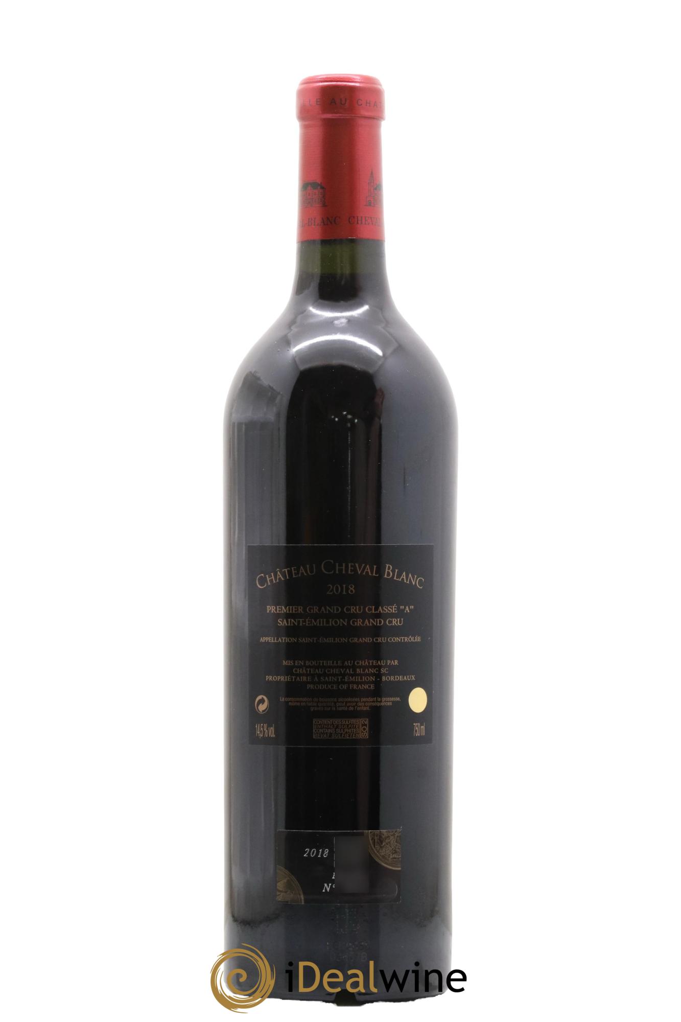 Château Cheval Blanc 1er Grand Cru Classé A 2018 - Lot de 1 bouteille - 1