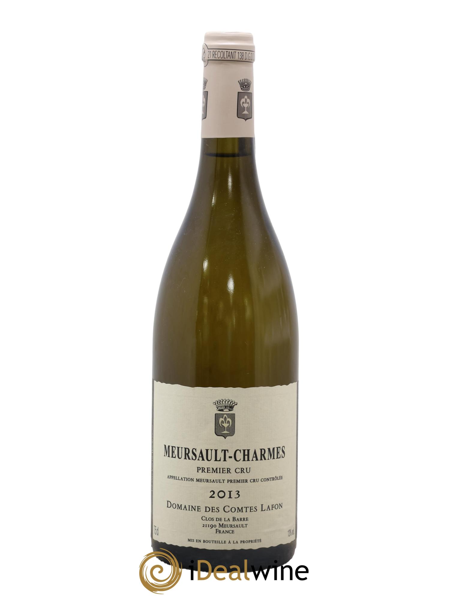 Meursault 1er Cru Charmes Comtes Lafon (Domaine des) 2013 - Lot de 1 bouteille - 0