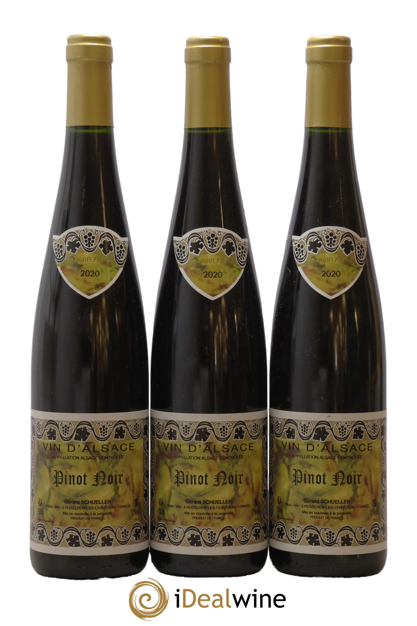 Alsace Pinot Noir Gérard Schueller (Domaine) 2020 - Lot de 3 bouteilles - 0