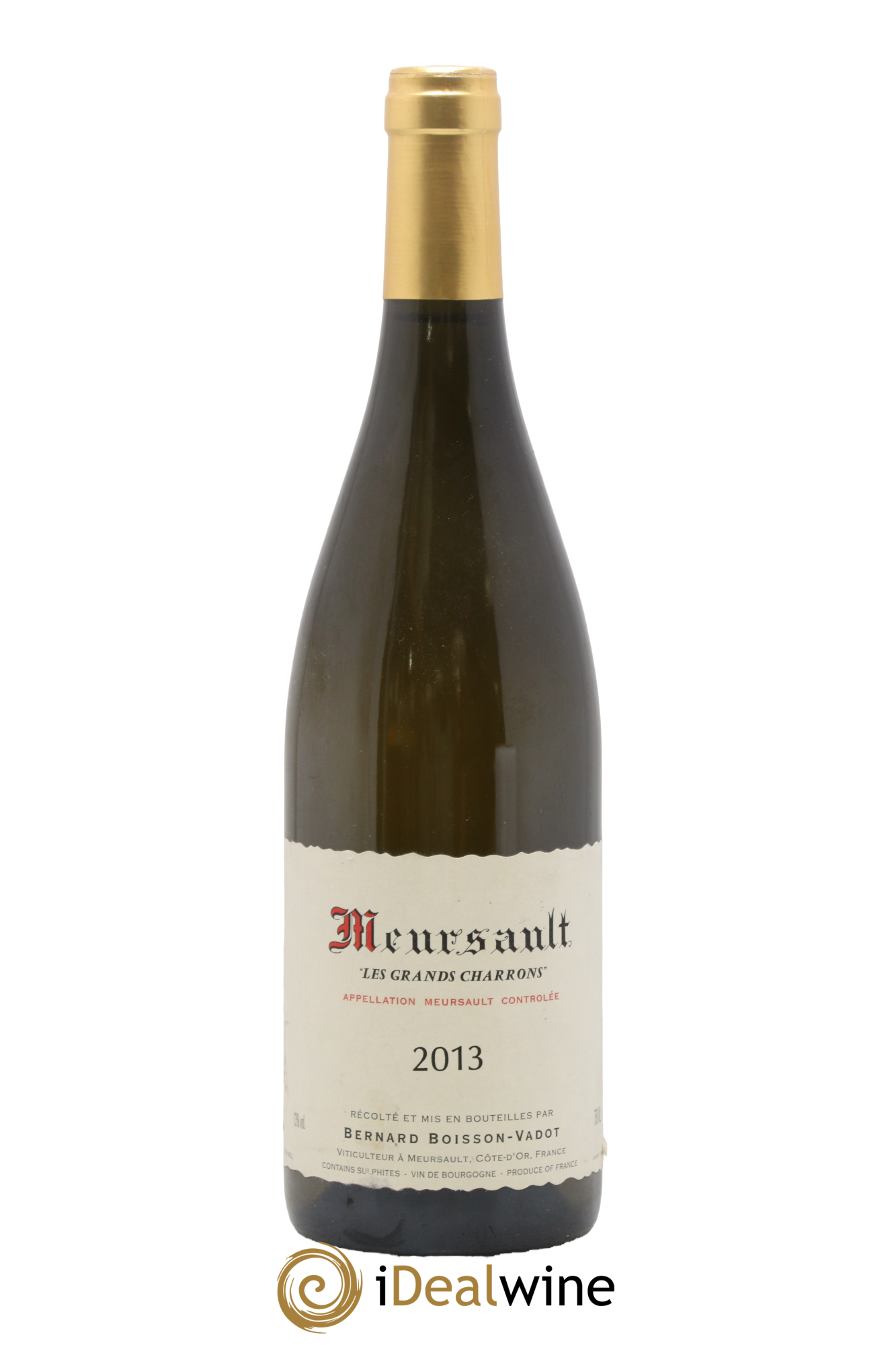 Meursault Les Grands Charrons Boisson-Vadot (Domaine) 2013 - Lot de 1 bouteille - 0
