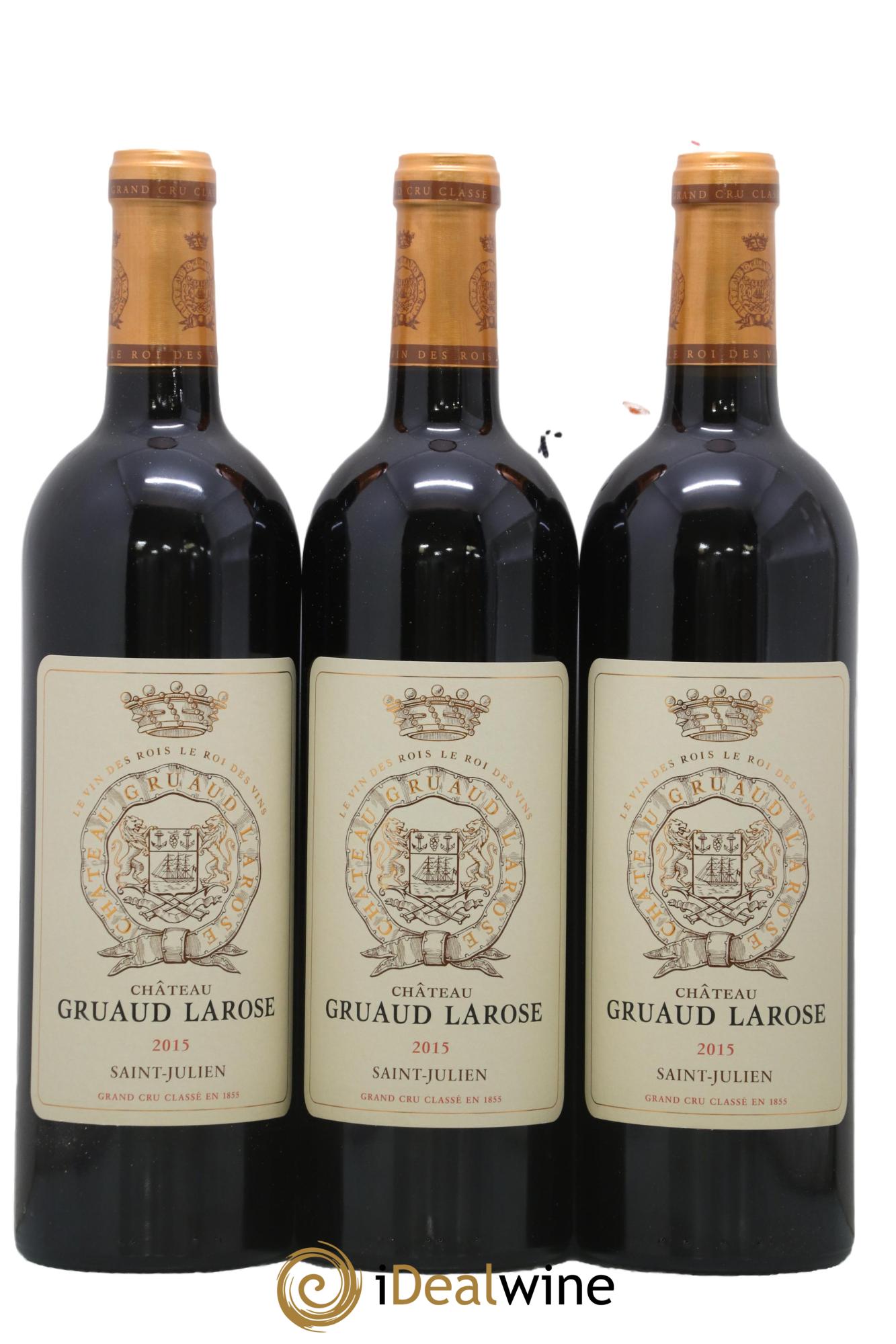Château Gruaud Larose 2ème Grand Cru Classé  2015 - Lotto di 3 bottiglie - 0
