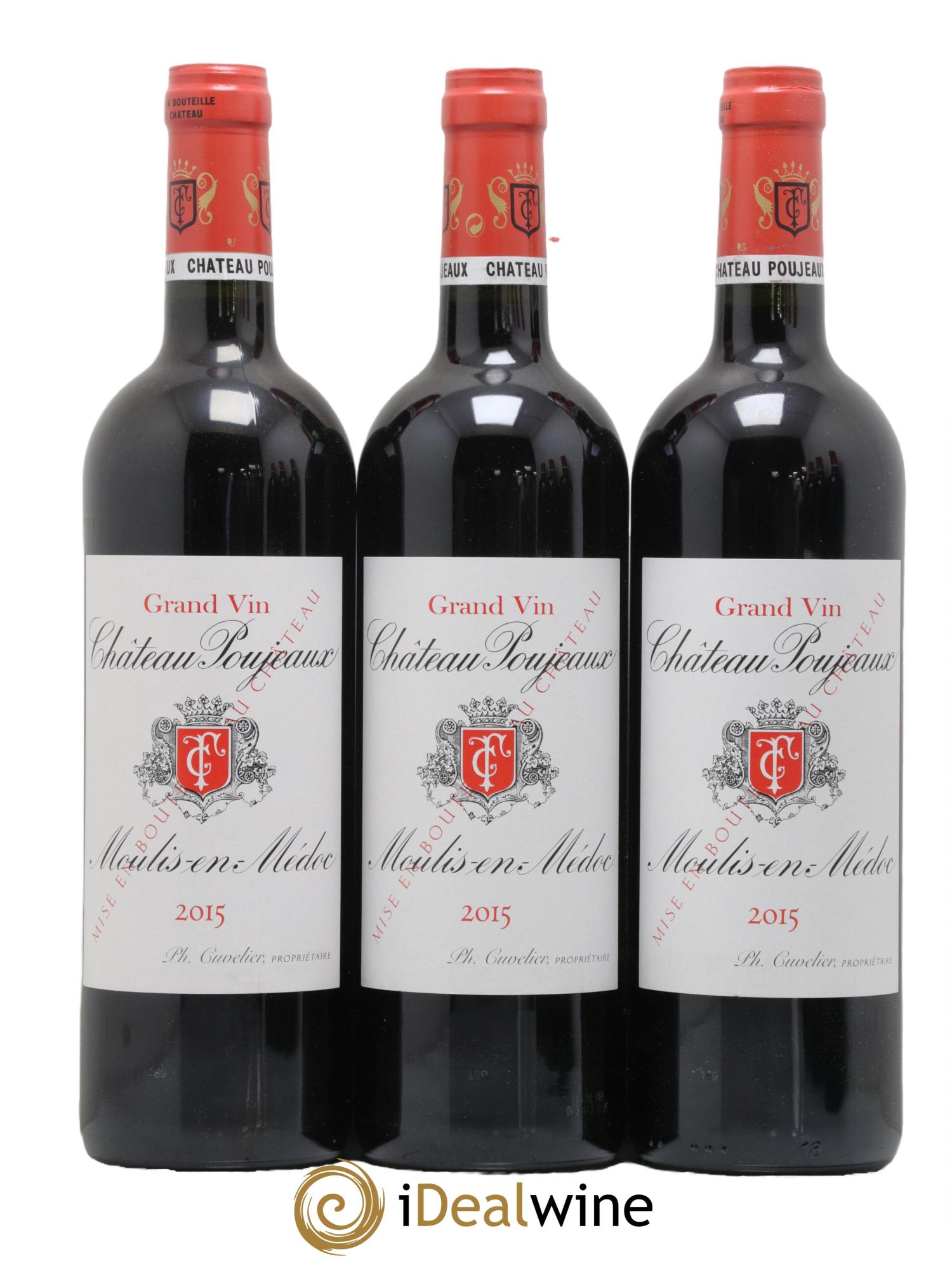 Château Poujeaux 2015 - Posten von 6 Flaschen - 1