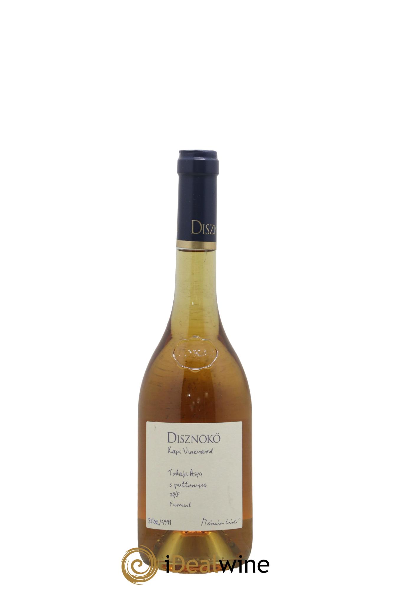 Tokaji 6 Puttonyos Kapi Vineyard Disznoko (Domaine) 2015 - Posten von 1 Format 50cl - 1