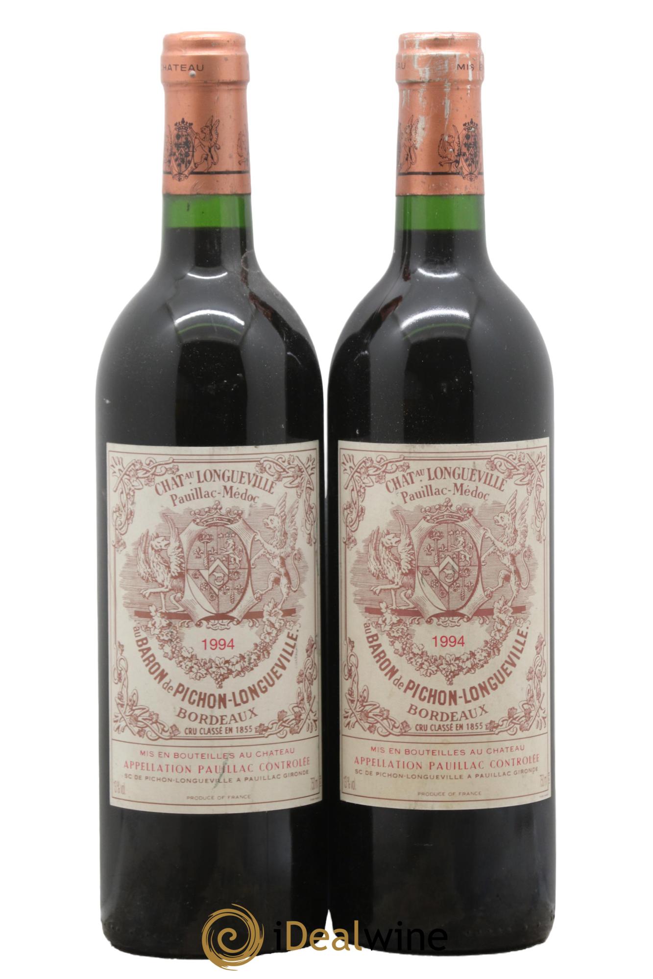 Pichon Longueville Baron 2ème Grand Cru Classé 1994 - Lot de 2 bouteilles - 0