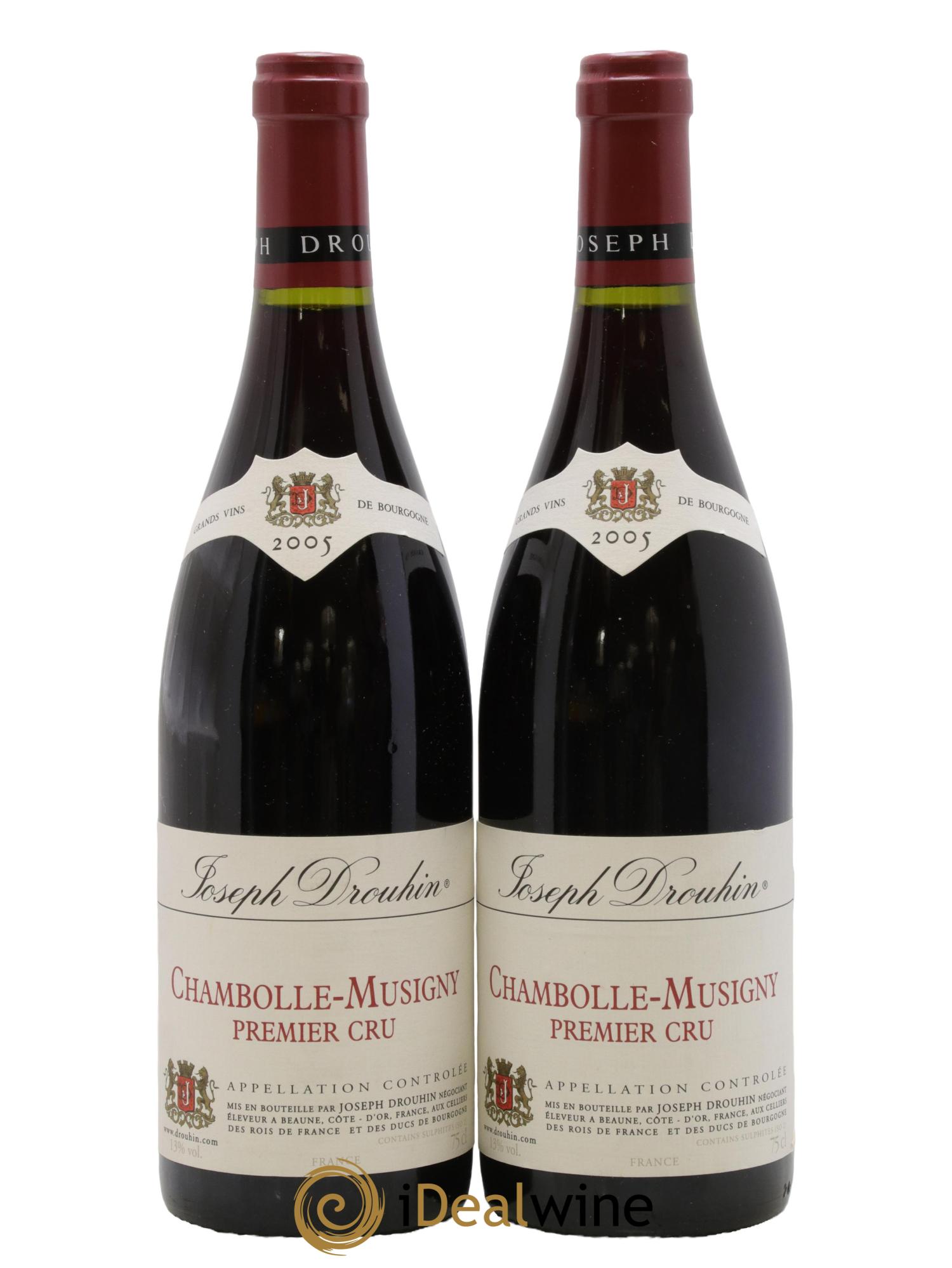Chambolle-Musigny 1er Cru Joseph Drouhin 2005 - Lot de 2 bouteilles - 0