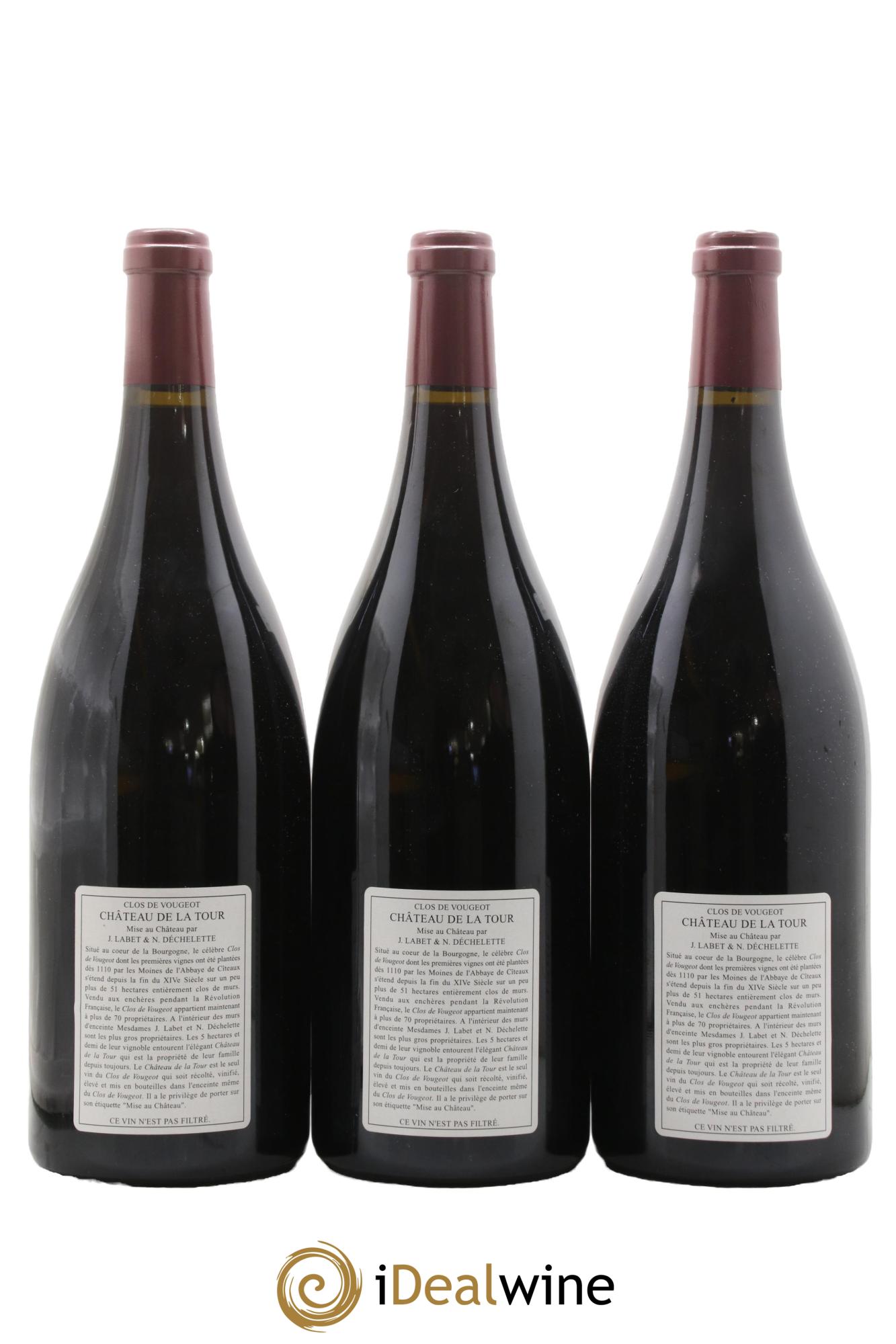 Clos de Vougeot Grand Cru Château de La Tour 2002 - Lot de 3 magnums - 1