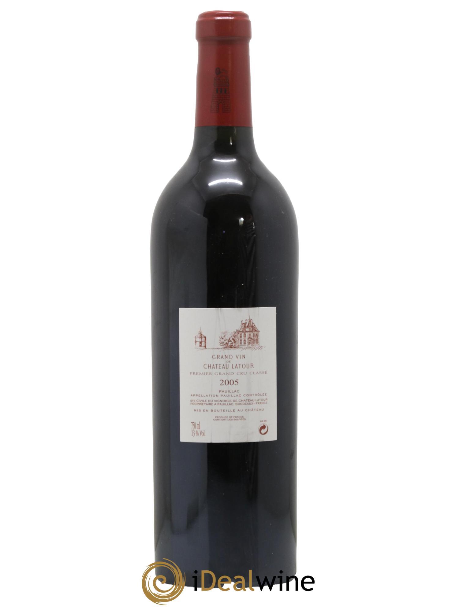 Château Latour 1er Grand Cru Classé 2005 - Lot de 1 bouteille - 1