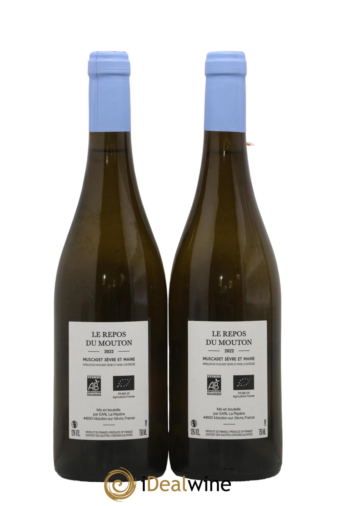 Muscadet-Sèvre-et-Maine Le Repos Du Mouton Domaine de la Pepière 2022 - Lot de 2 bouteilles - 1