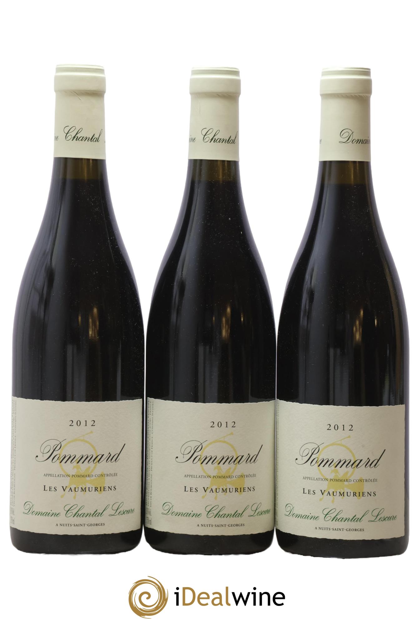 Pommard Les Vaumuriens Chantal Lescure 2012 - Posten von 3 Flaschen - 0